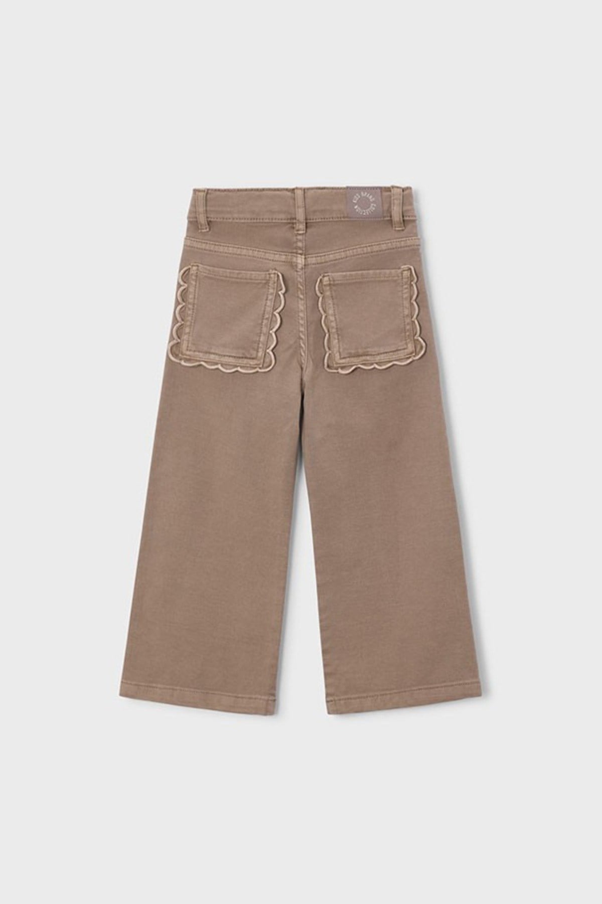 Mayoral Kız Çocuk 3-9 Yaş Cep Detaylı Denim Pantolon Bej