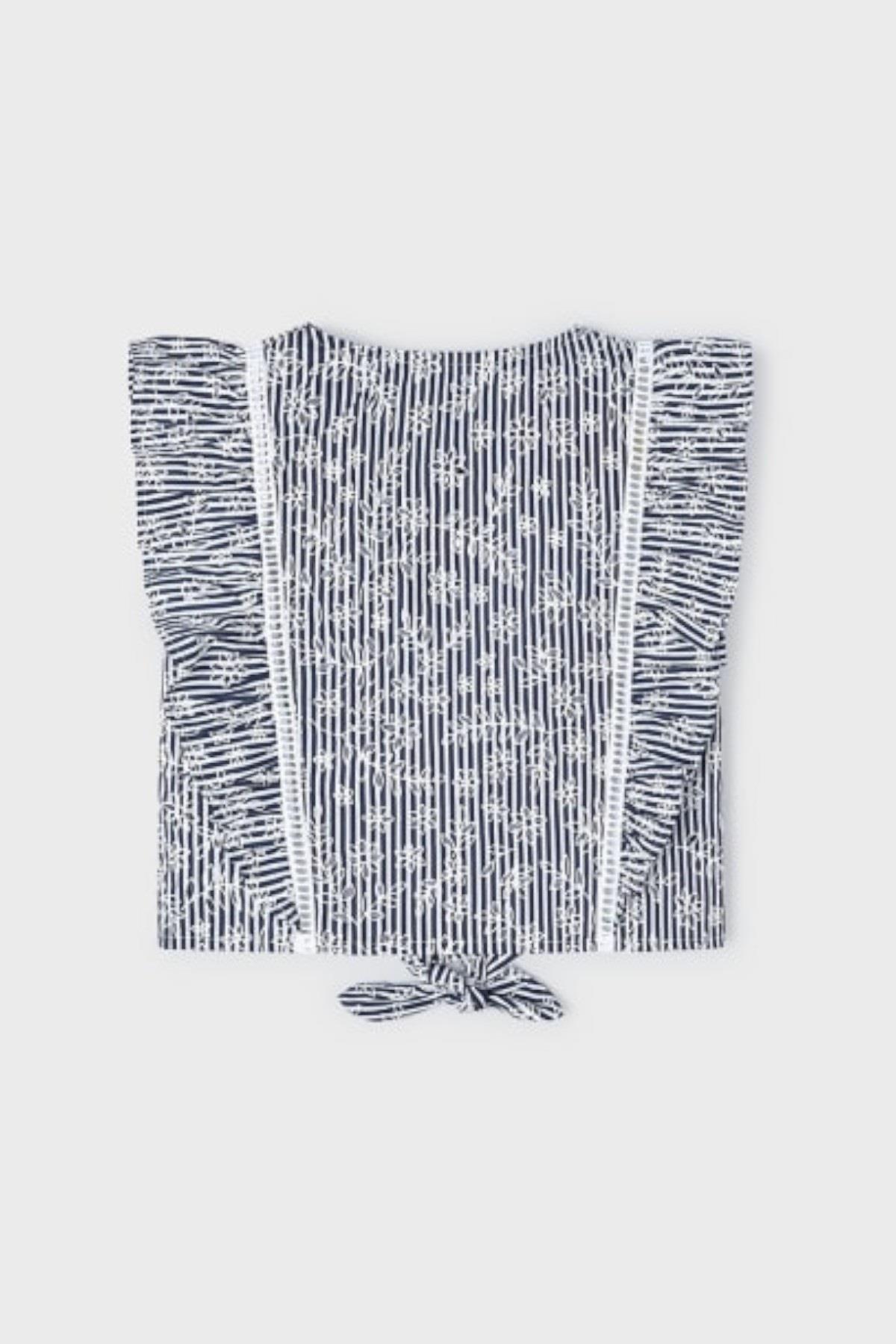 Mayoral Kız Çocuk 3-9 Yaş Desenli Crop 3179 Lacivert