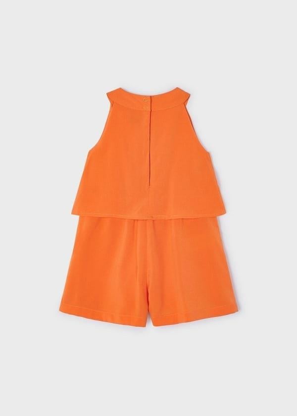 Mayoral Kız Çocuk 3-9 Yaş Halter Yaka Tulum 3856 Turuncu