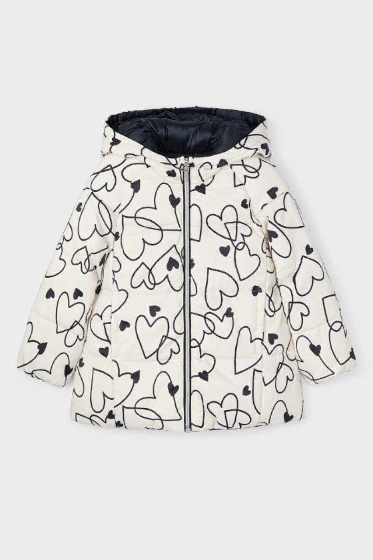 Mayoral Kız Çocuk 4-8 Yaş Çift Taraflı Mont Siyah