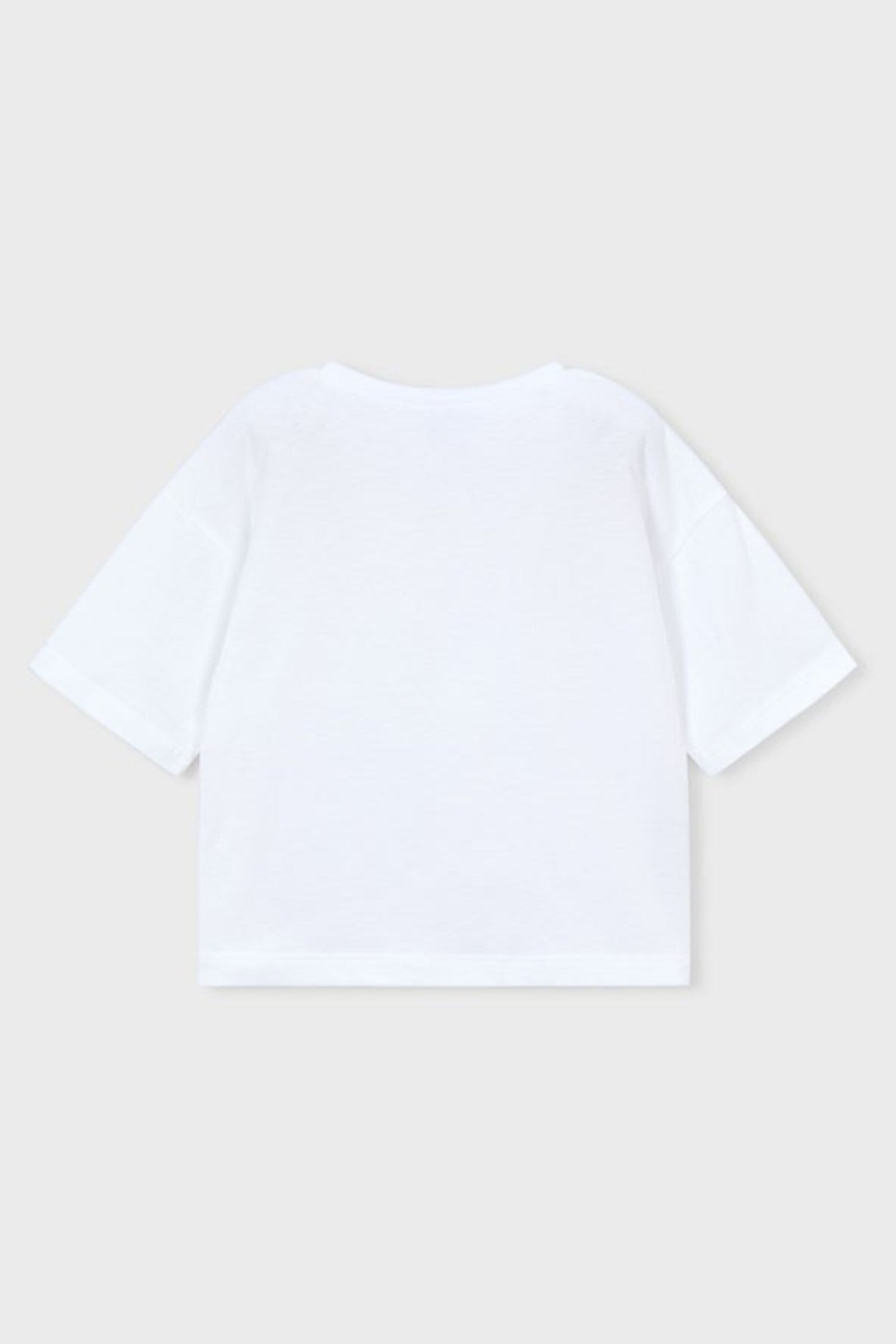 Mayoral Kız Çocuk 4-9 Yaş Meyve Desenli Kısa Kol T-Shirt Beyaz