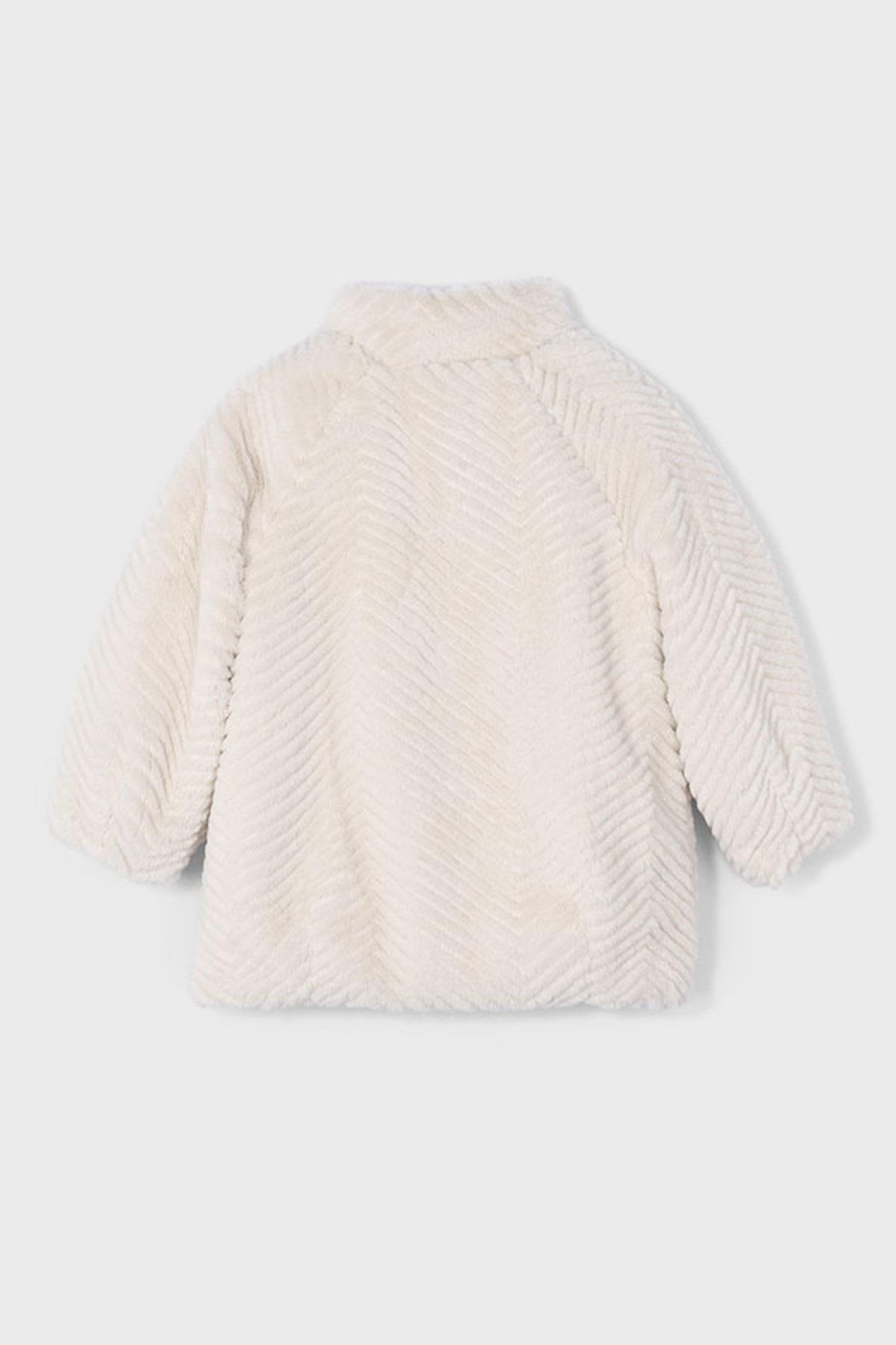 Mayoral Kız Çocuk 4-9 Yaş Peluş Mont Krem