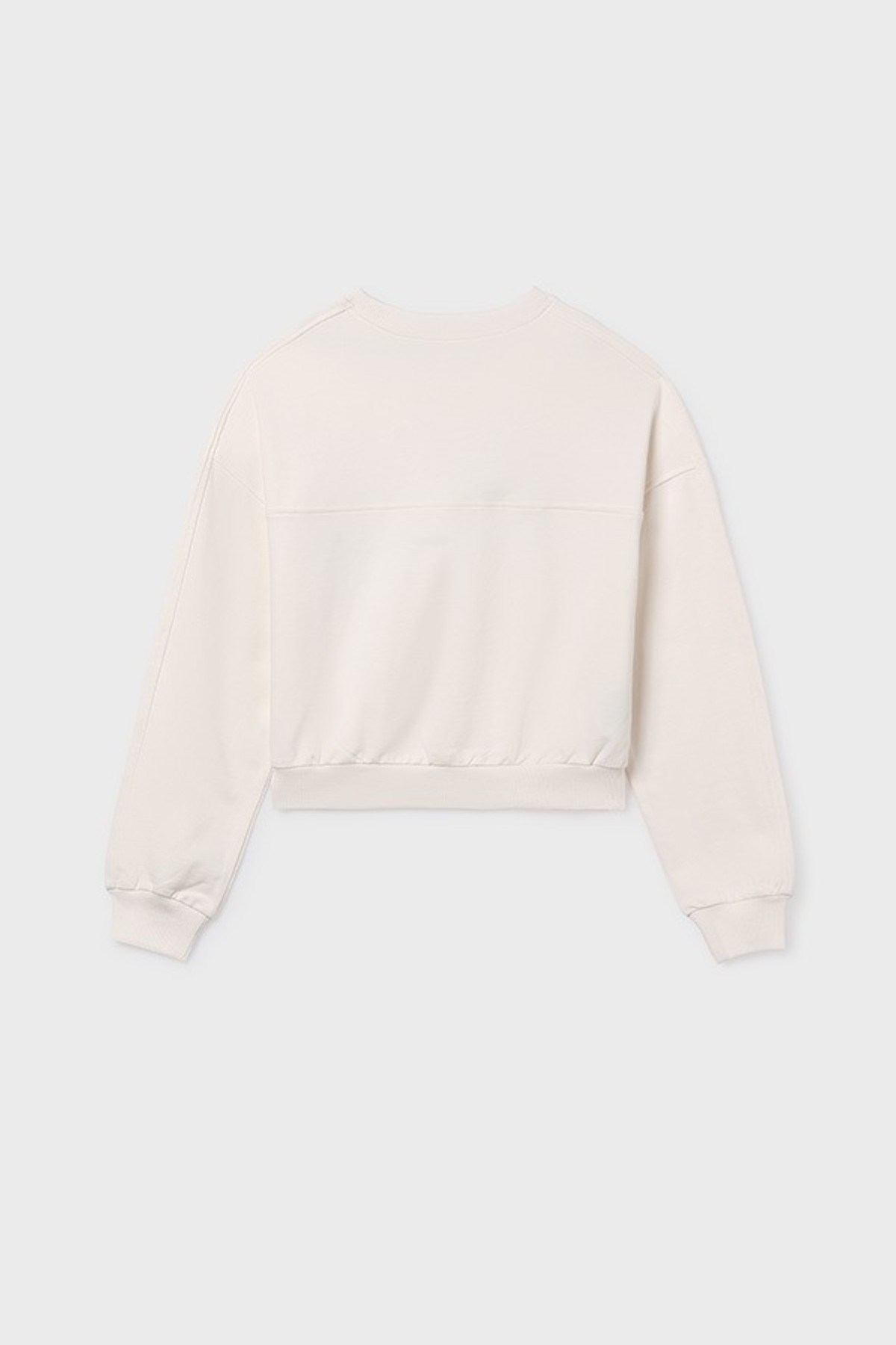Mayoral Kız Çocuk 8-18 Yaş Nakışlı Mevsimlik Sweatshirt Krem