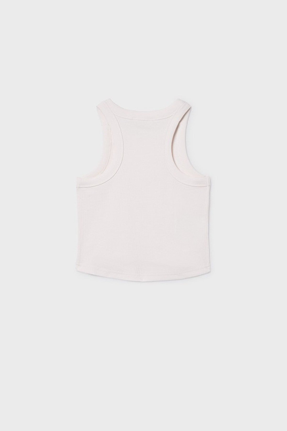 Mayoral Kız Çocuk 8-18 Yaş Taş Detaylı Halter Yaka Crop Krem