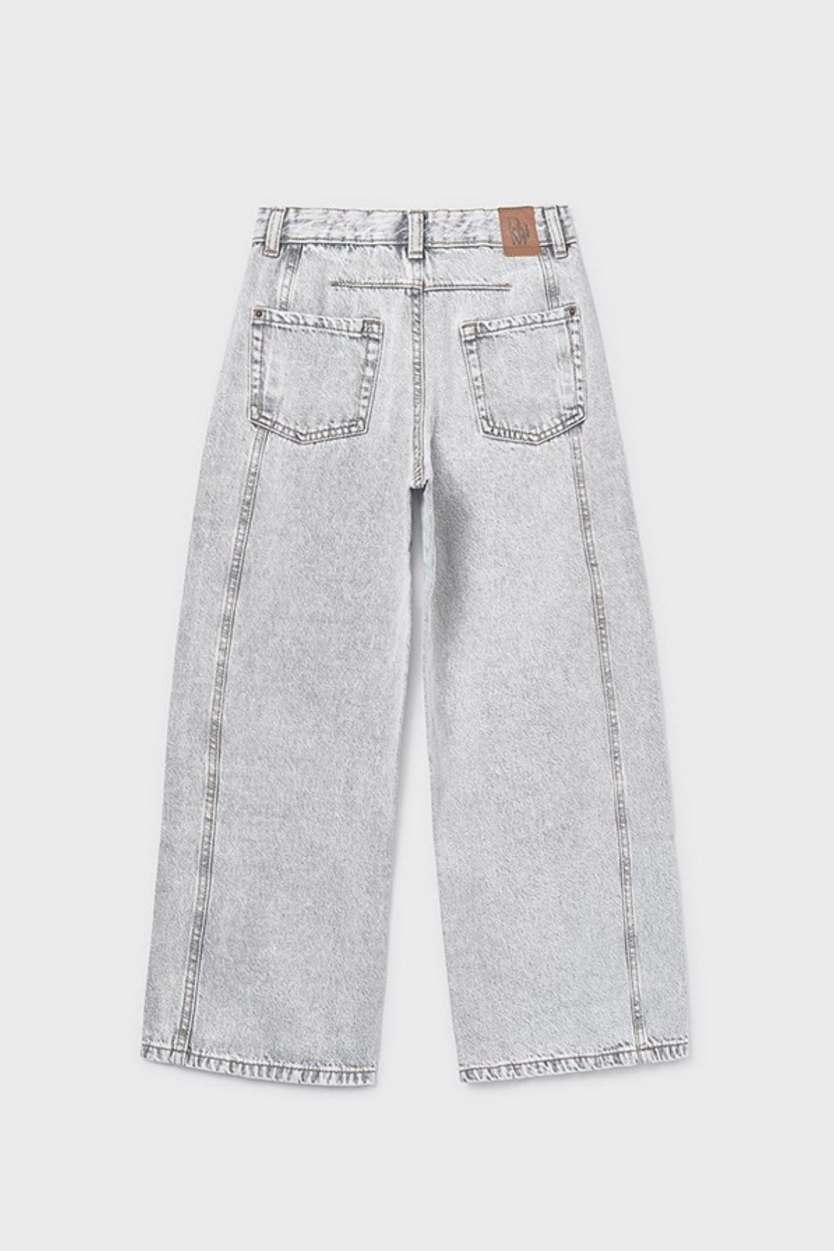 Mayoral Kız Çocuk 8-18 Yaş Yan Dikişli Bol Paça Denim Pantolon Gri