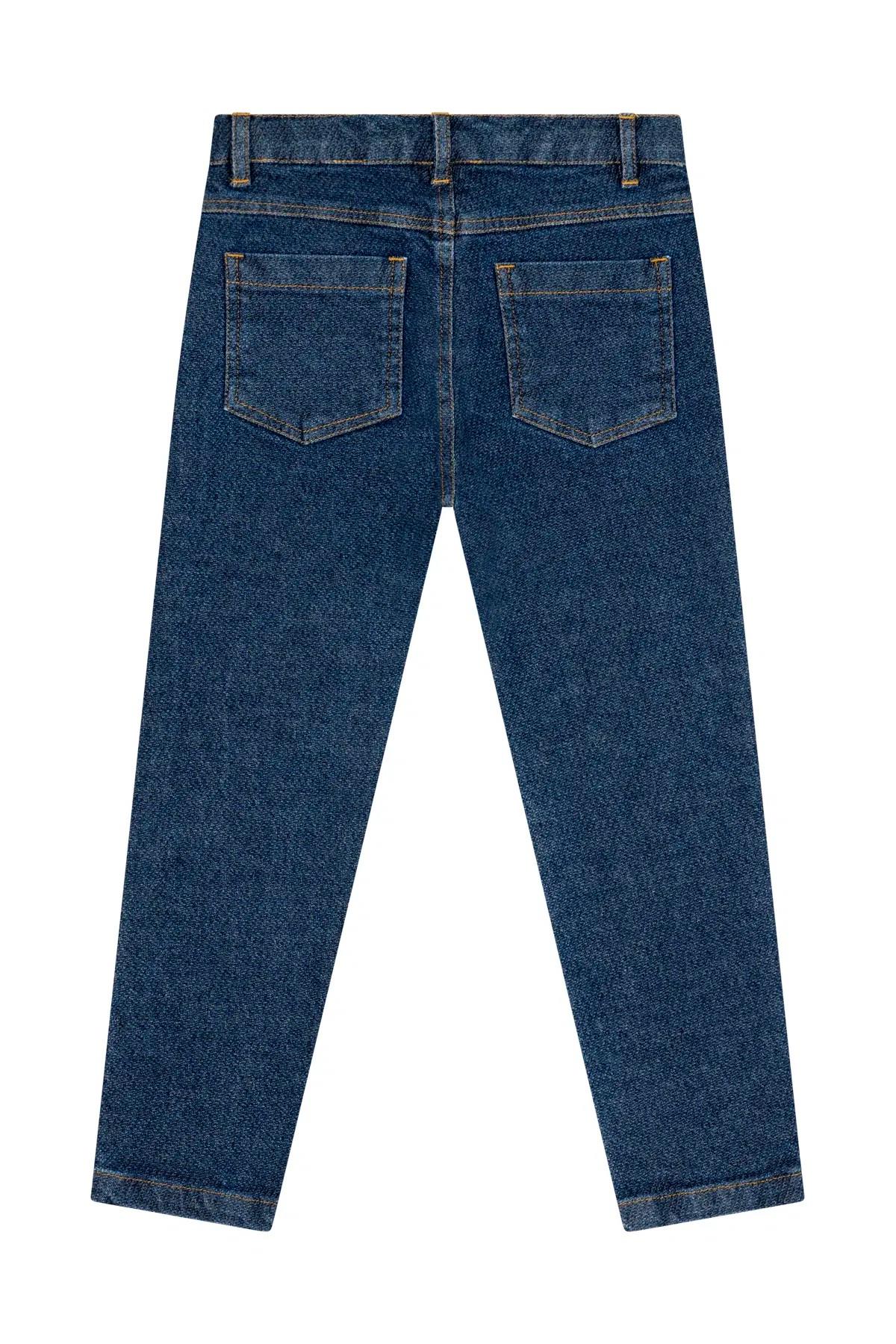 Mincenter Erkek Çocuk 2-6 Yaş Beş Cepli Denim Pantolon Mavi