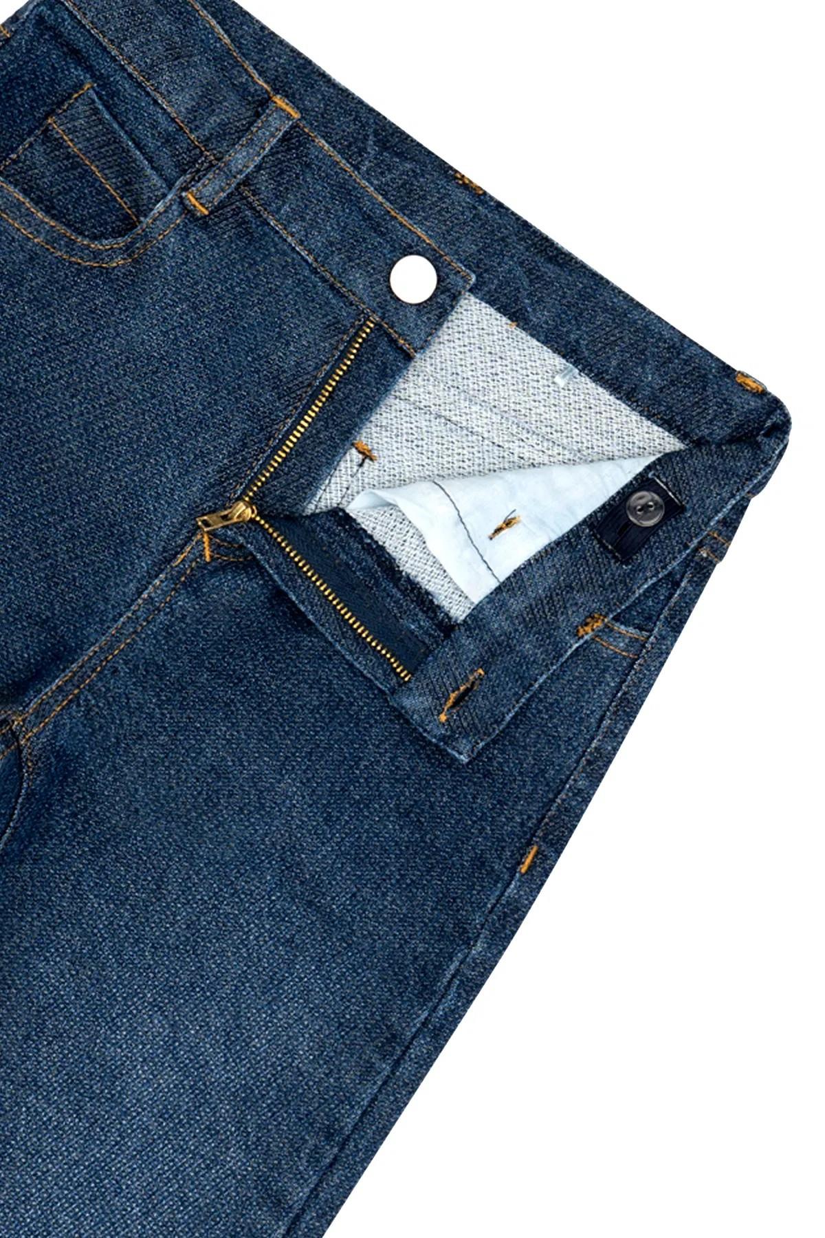 Mincenter Erkek Çocuk 2-6 Yaş Beş Cepli Denim Pantolon Mavi
