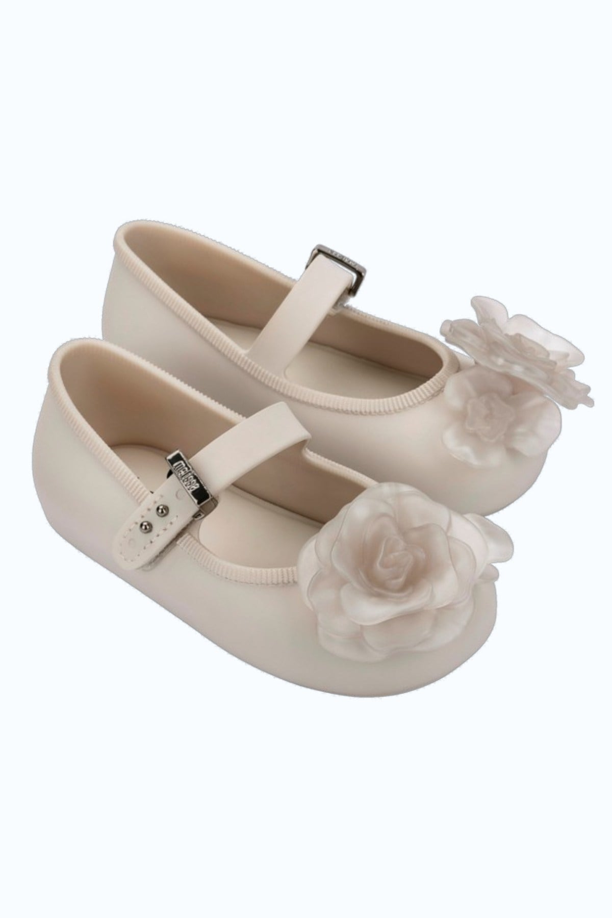 Mini Melissa Kız Çocuk 22-30 Numara Soft Ballerina Studs Petals Babet Krem