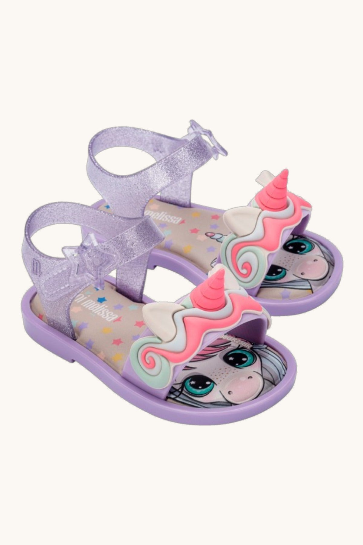 Mini Melissa Kız Çocuk 22-30 Numara MAR SANDAL UNI BB Sandalet Lila