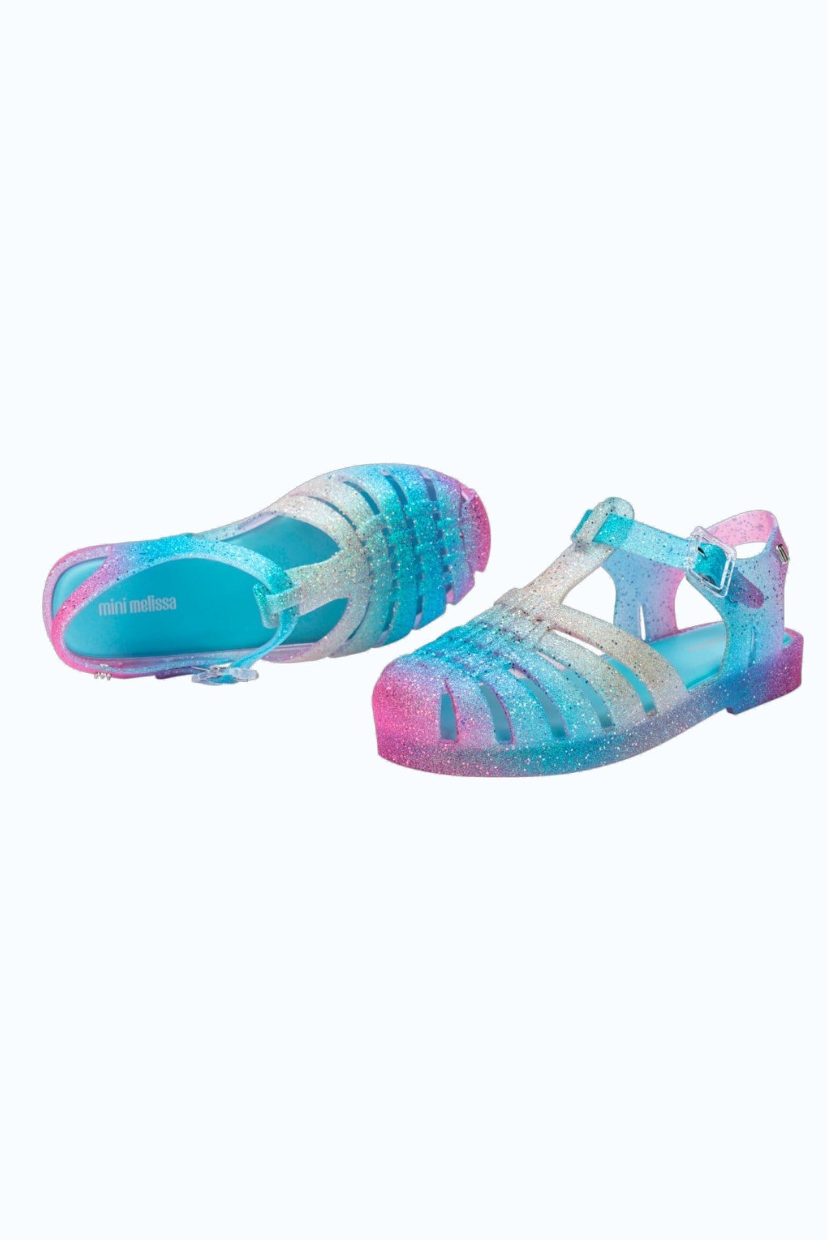 Mini Melissa Kız Çocuk 28-34 Numara POSSESSION GLITTER Sandalet Mavi