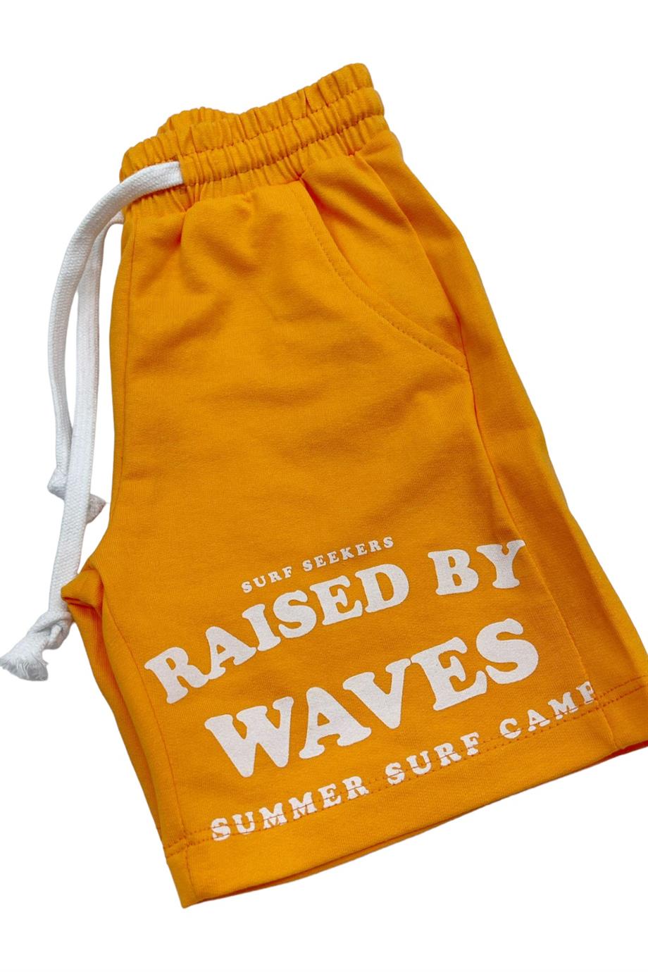 Mojo Bebek Erkek Çocuk Surf Camp %100 Pamuk Penye Şort 219279 Turuncu