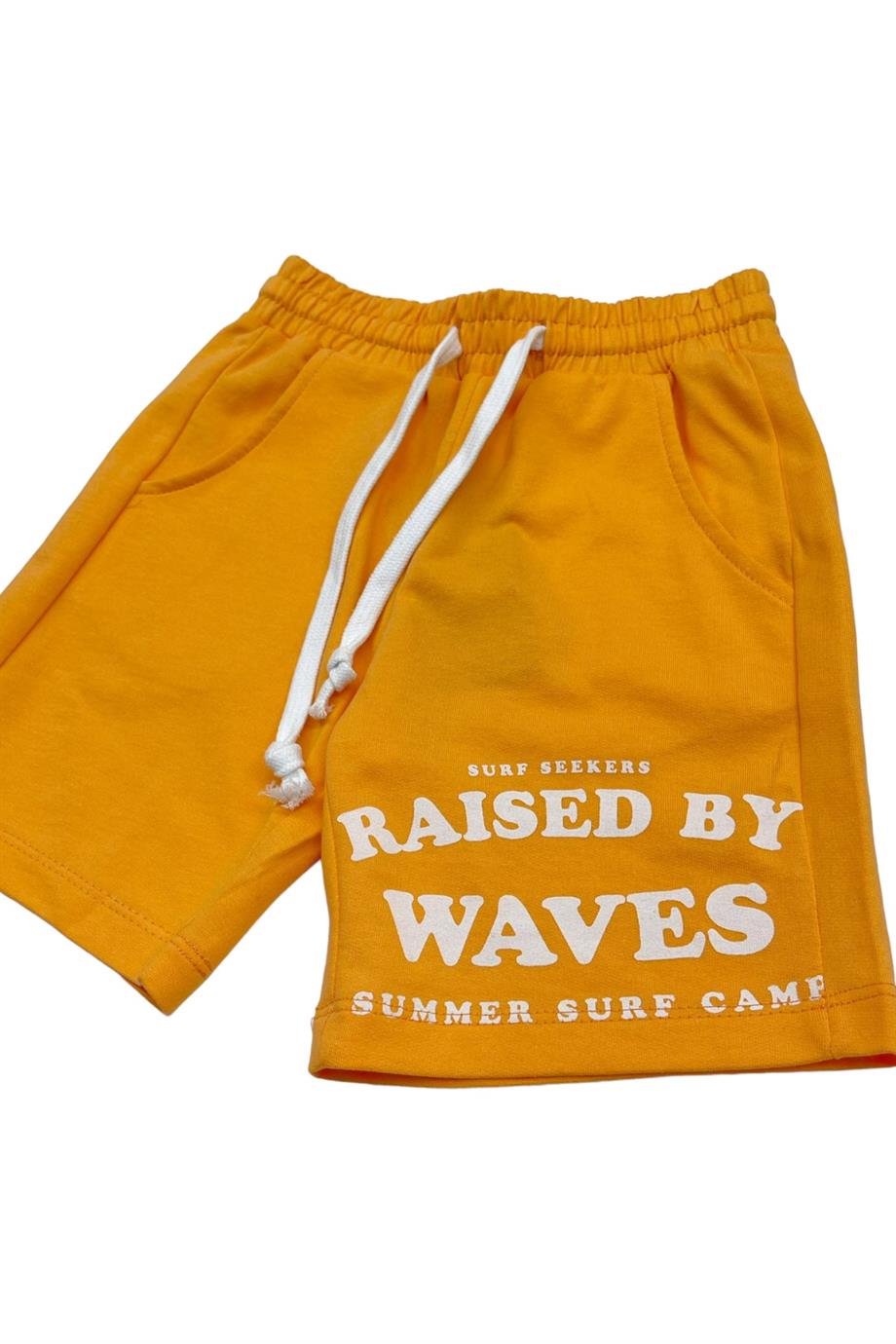 Mojo Bebek Erkek Çocuk Surf Camp %100 Pamuk Penye Şort 219279 Turuncu