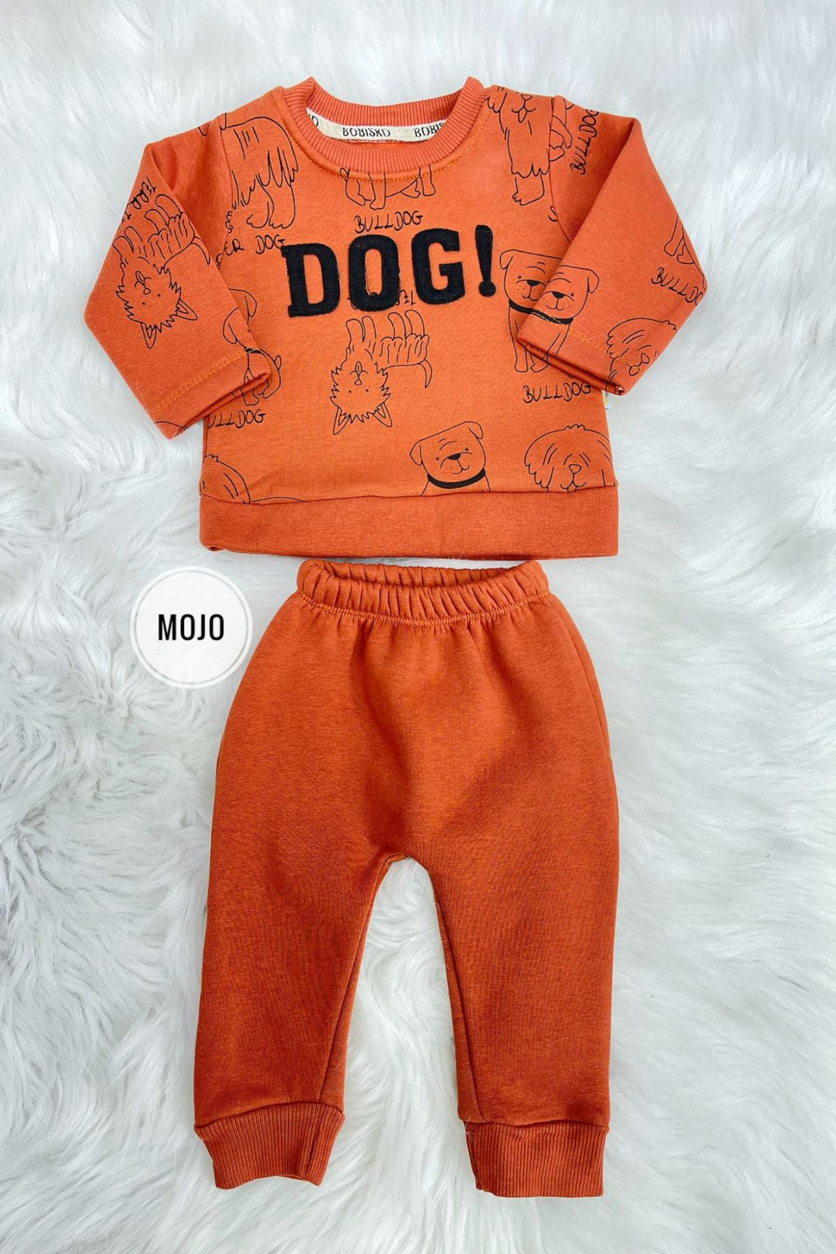 Mojo Erkek Bebek 6-24 Ay Kışlık İçi Polar Eşofman Takımı 620