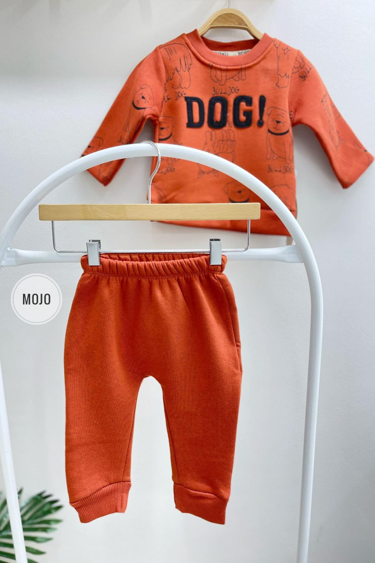 Mojo Erkek Bebek 6-24 Ay Kışlık İçi Polar Eşofman Takımı 620
