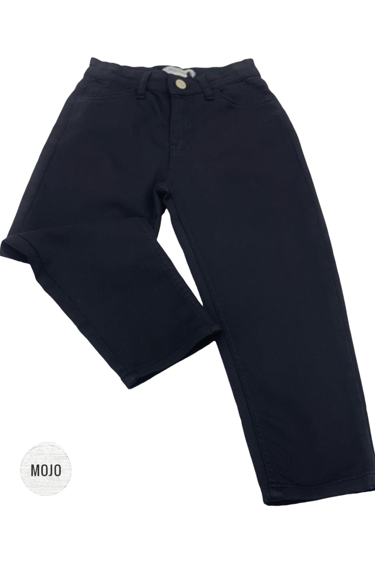 Mojo Erkek Çocuk 4-14 Yaş Full Likralı Renkli Denim Pantolon 2321 Siyah