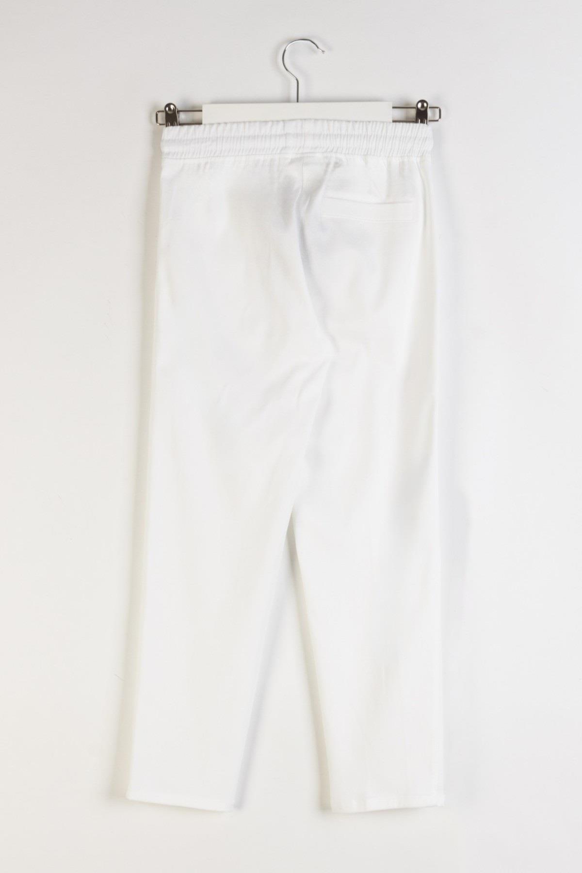 Mojo Erkek Çocuk 4-9 Yaş Pamuklu Gabardin Pantolon 7723 Beyaz