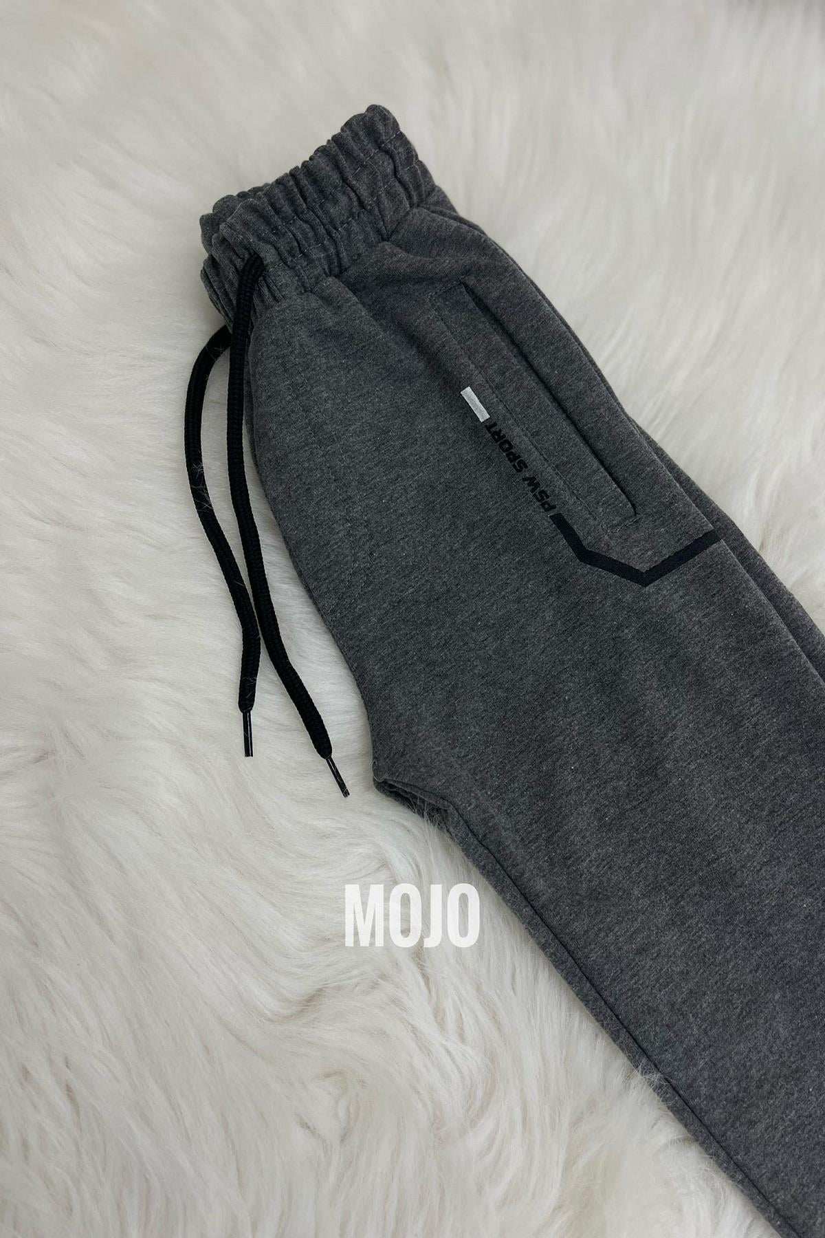 Mojo Erkek Çocuk Lastikli Paça Eşofman Altı 2151 Füme