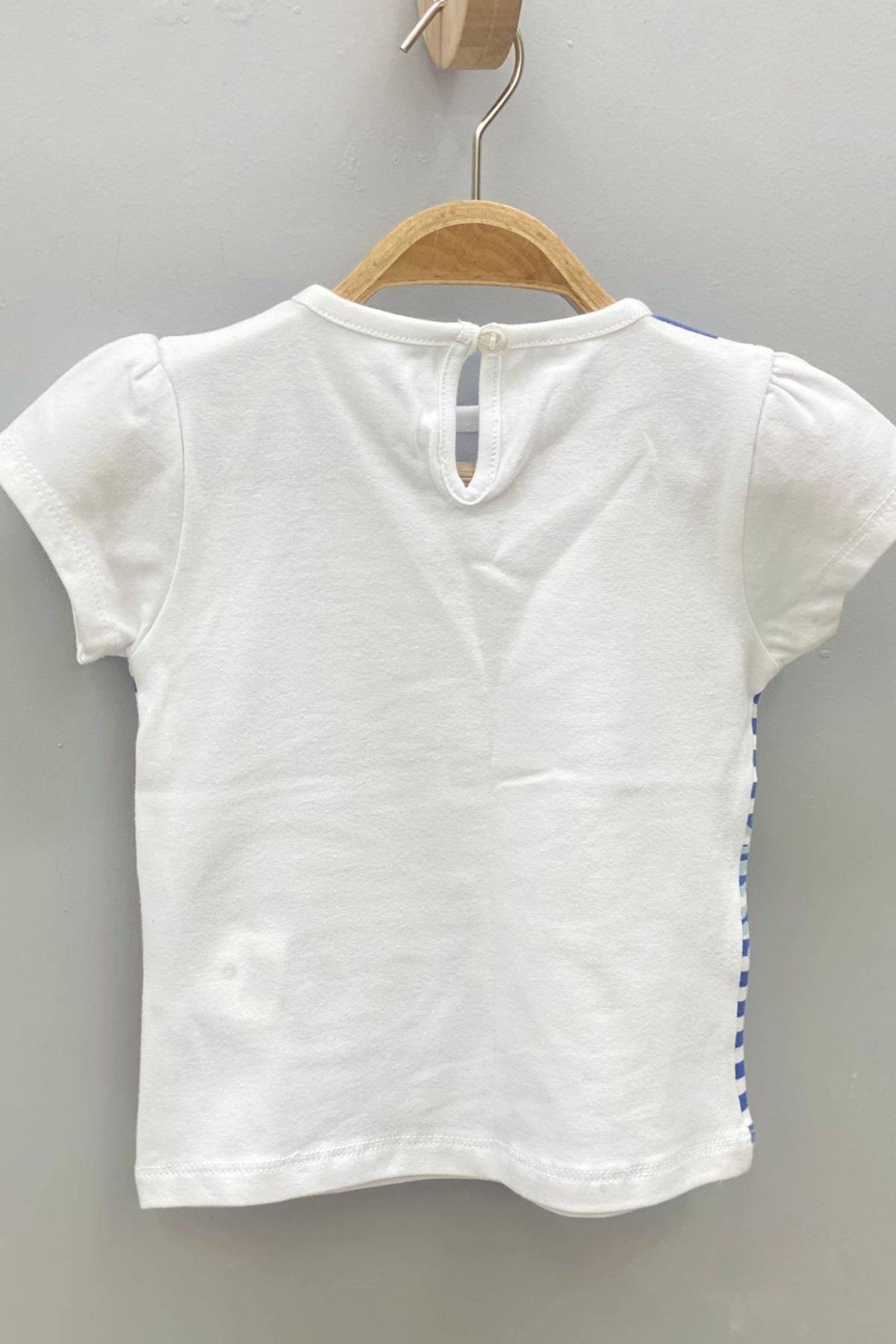 Mojo Kız Bebek Çizgili T-shirt 9133