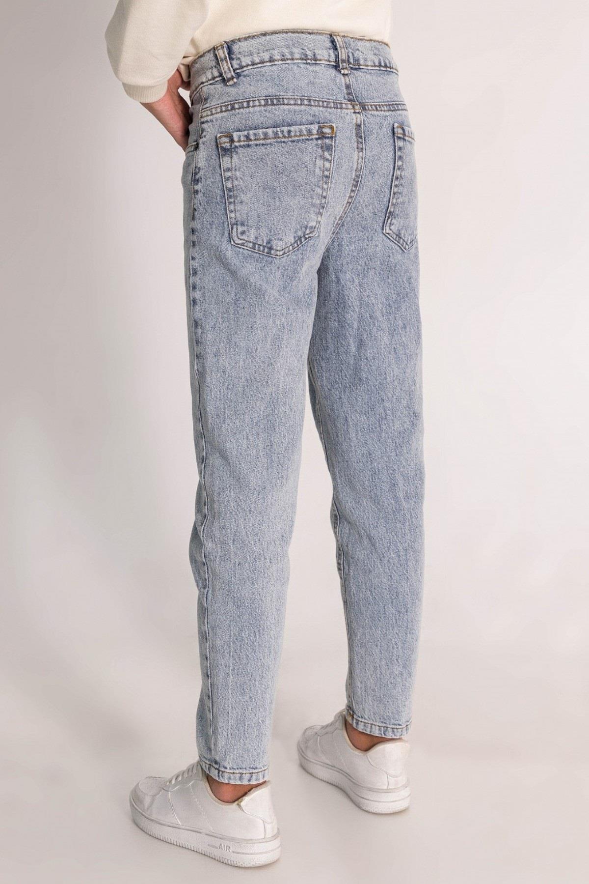 Mojo Kız Çocuk 9-14 Yaş Slim Fit Jean Pantolon 9586 Kot Mavi