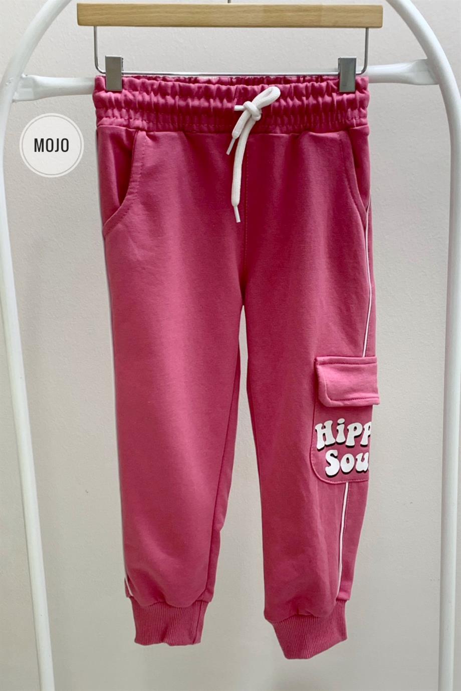 Mojo Kız Çocuk Kargo Cepli Eşofman Altı 623598 Pembe