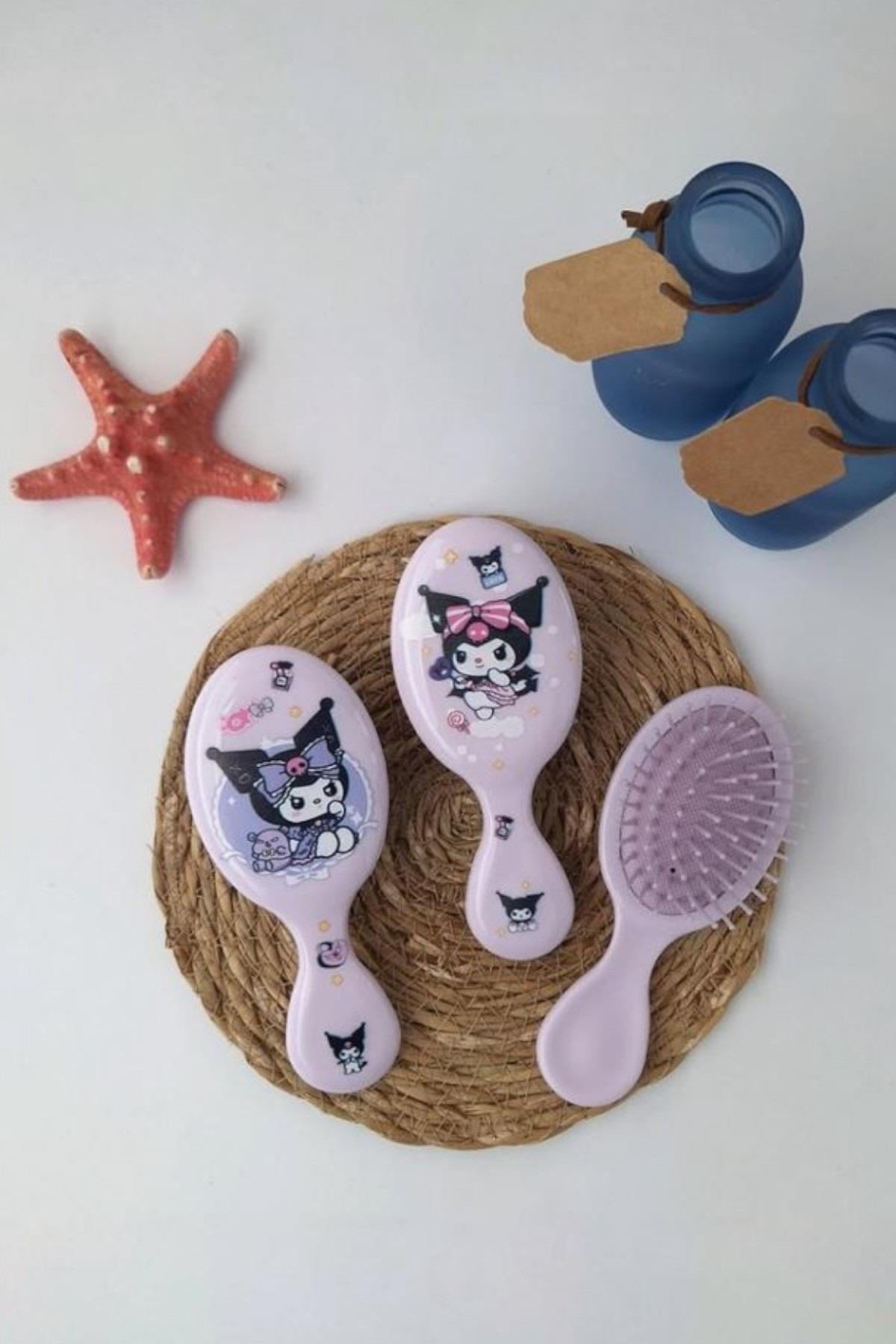 Mojo Kız Çocuk Kuromi Baskılı Yumuşak Saç Fırçası Mor