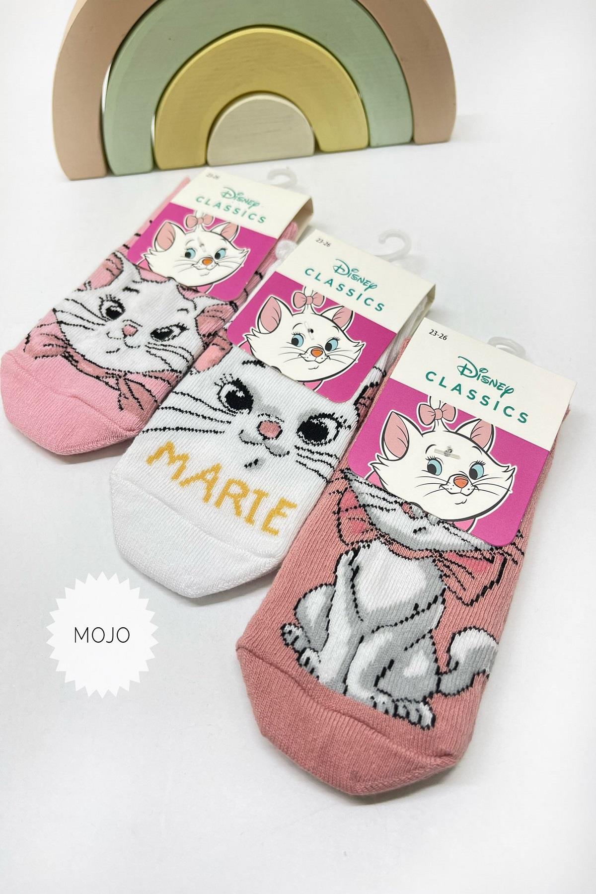 Mojo Kız Çocuk Lisanslı Disnep Soket Çorap 2207 Pudra