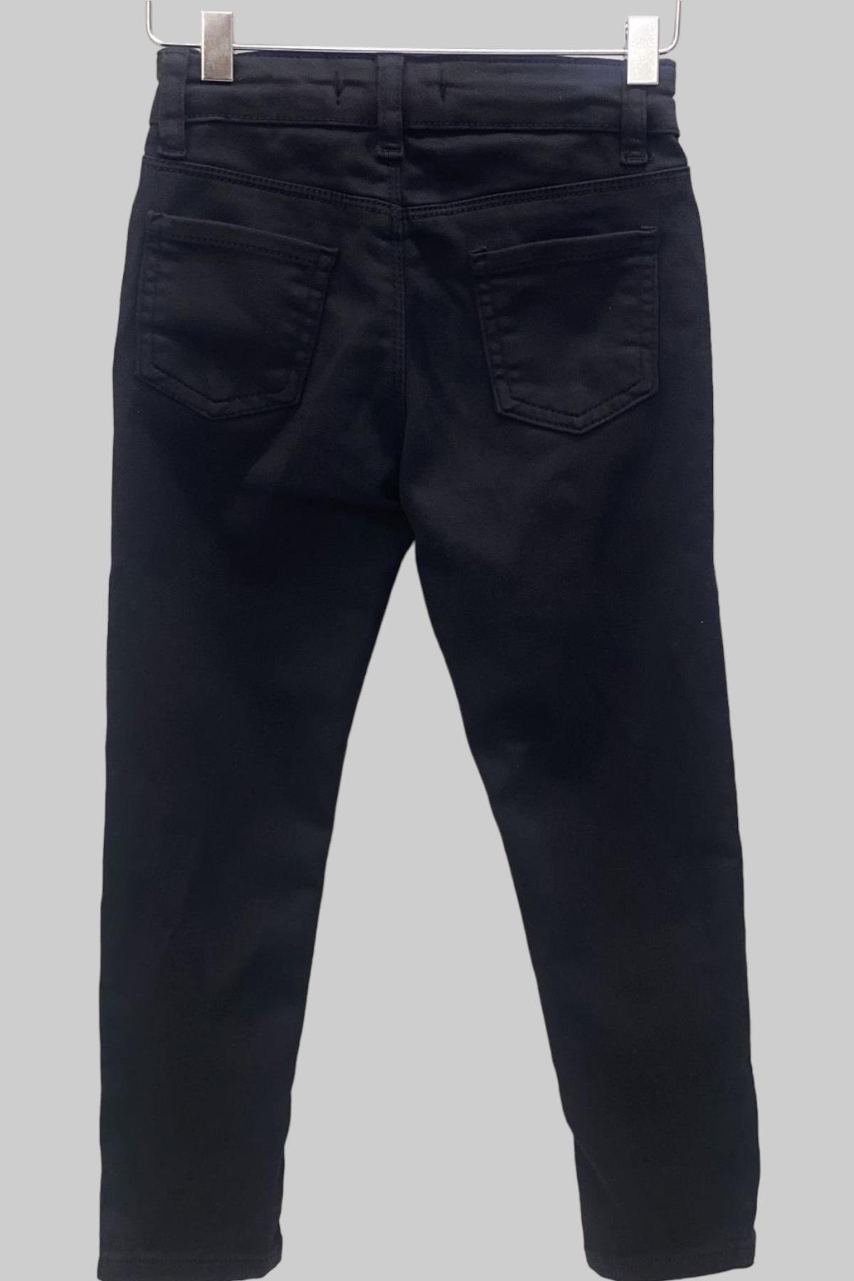 Mojo Kız Çocuk Ultra Esnek Renkli Denim Pantolon 2348 Siyah