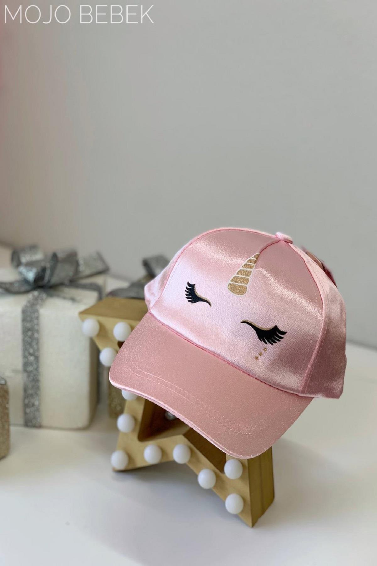 Mojo Kız Çocuk Unicorn Kasket Şapka 820011 Pembe