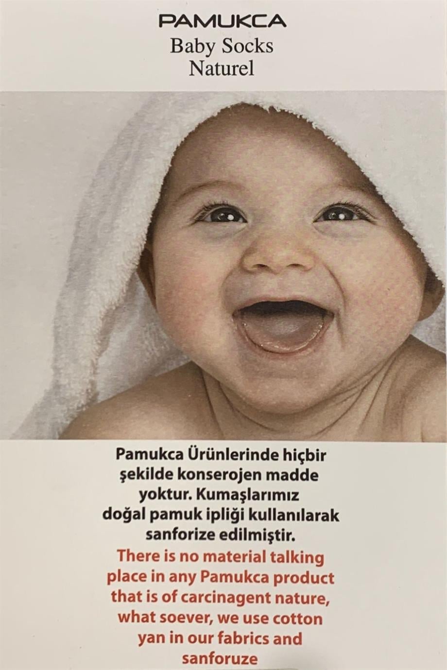 Mojo Unisex Bebek Yenidoğan 3lü Çorap 4511 Gri-Beyaz