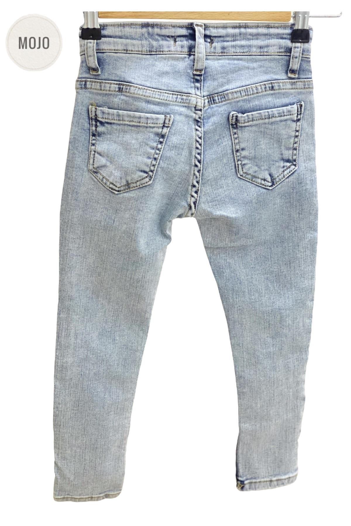 Mojo Unisex Slim Fit Dar Paça Kot Pantolon 2299 Kot Mavi