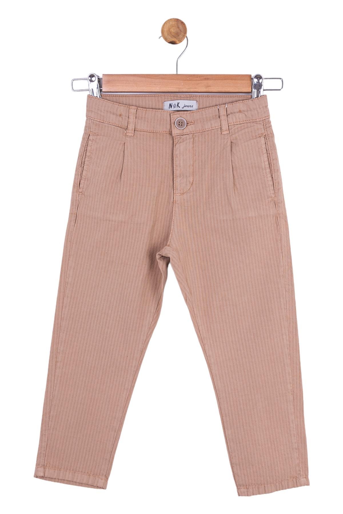 Nk Kids Erkek 4-8 Yaş Çocuk Dokuma Pantolon 64717 Camel