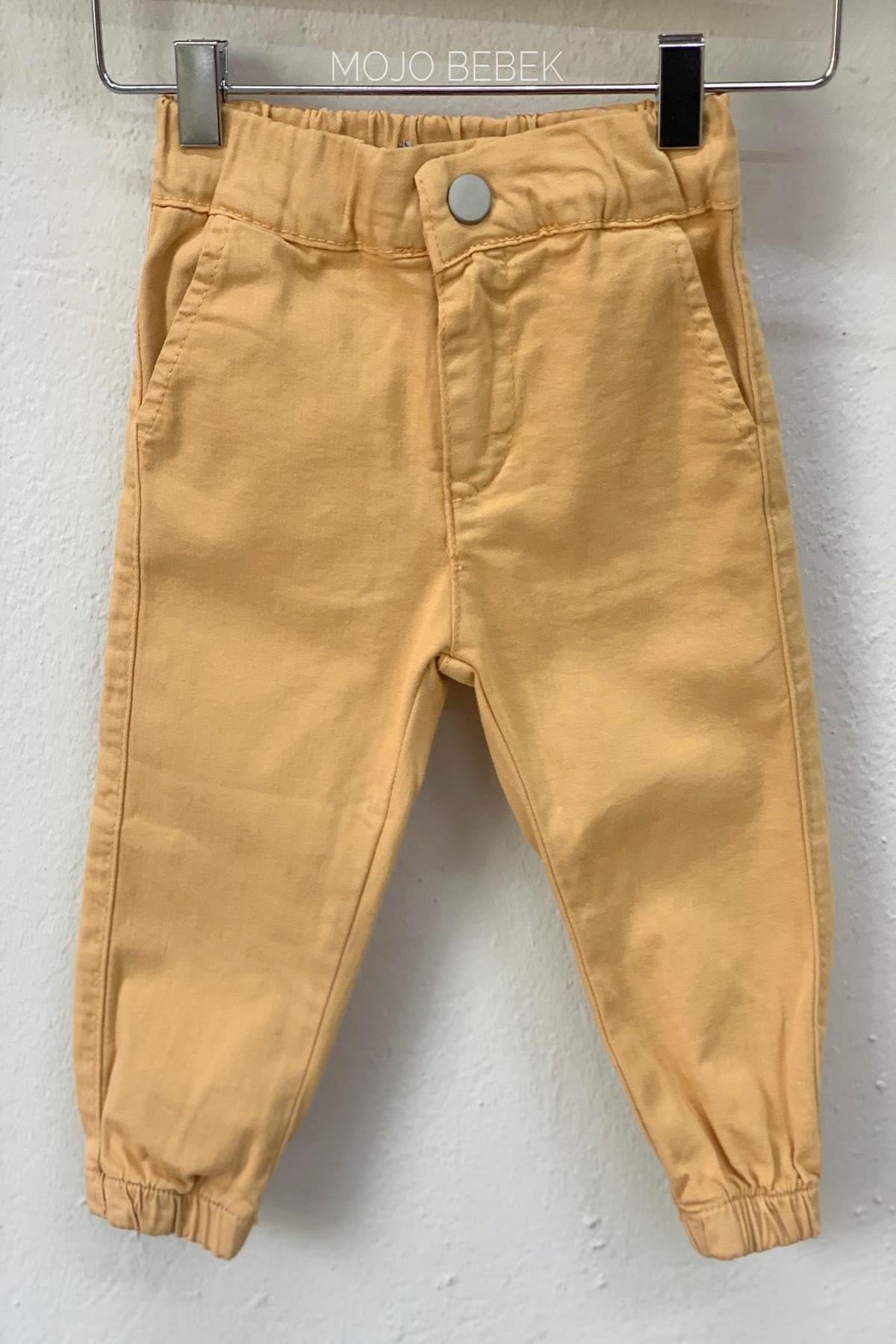 NK Kids Erkek Bebek 1-3 Yaş Lastikli Paça Pantolon 62714 Kahverengi