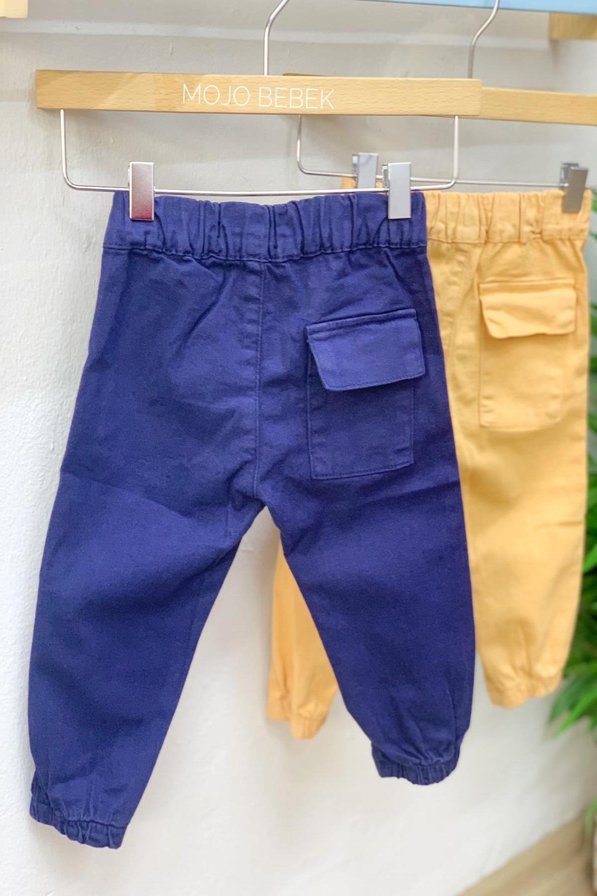 NK Kids Erkek Bebek 1-3 Yaş Lastikli Paça Pantolon 62714 Lacivert