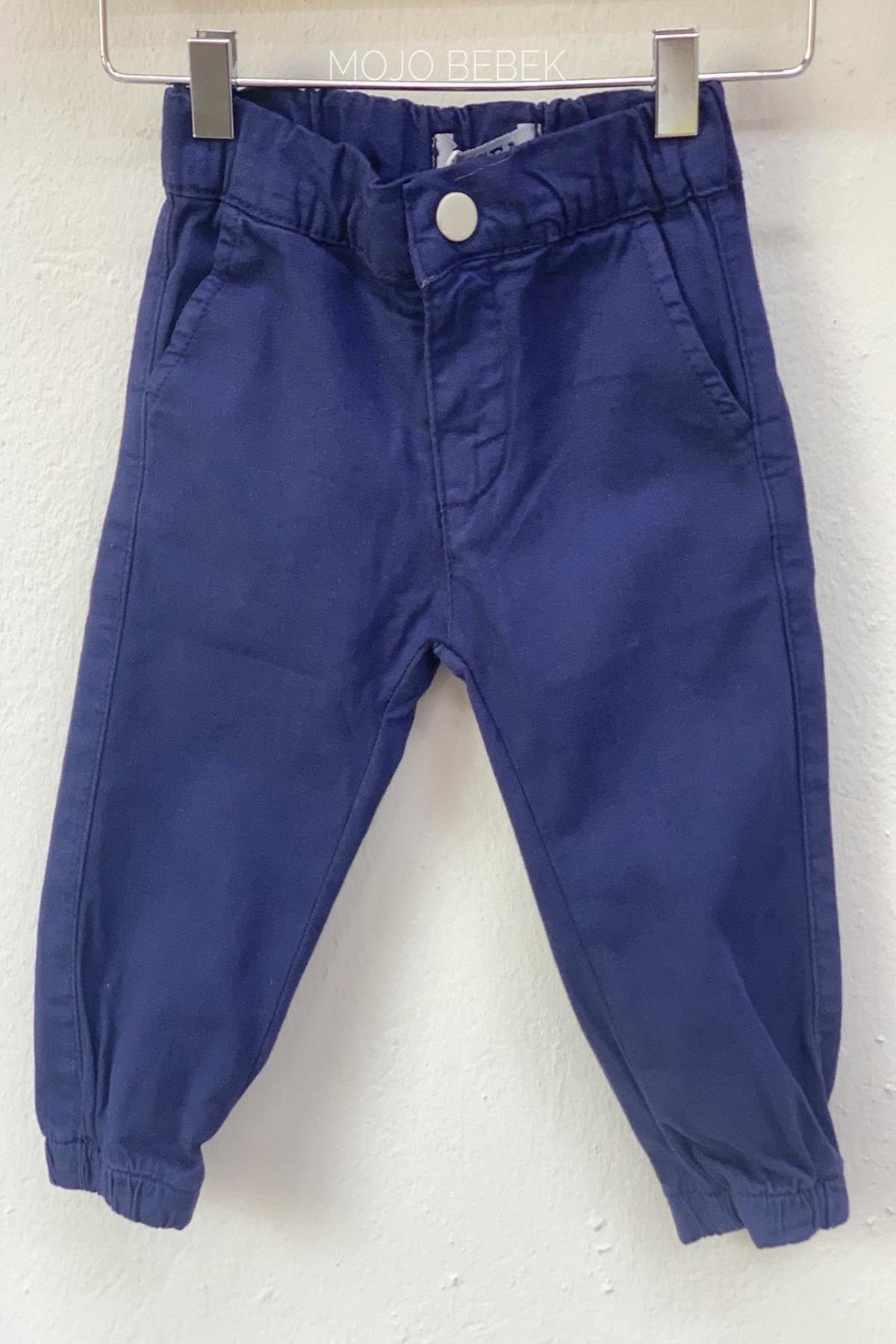 NK Kids Erkek Bebek 1-3 Yaş Lastikli Paça Pantolon 62714 Lacivert