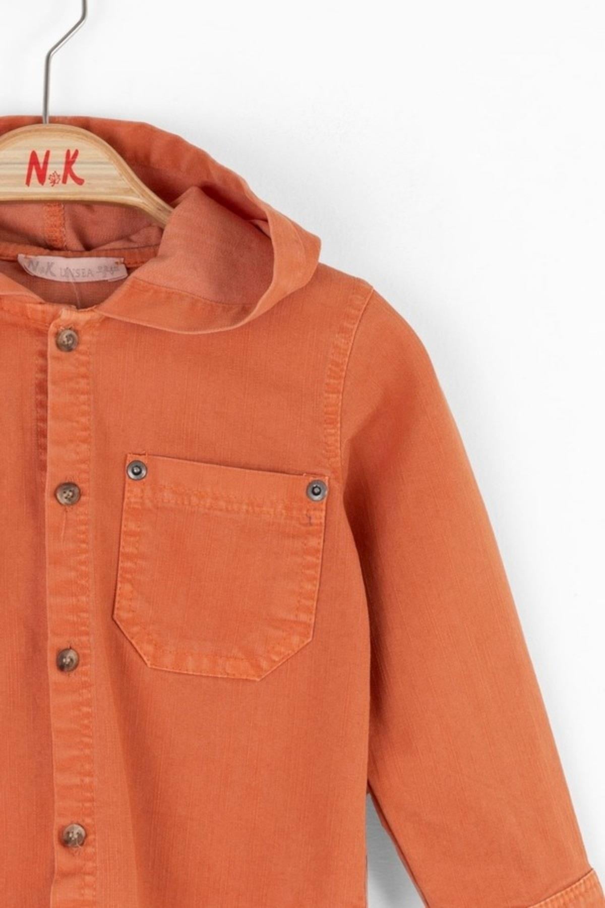 Nk Kids Erkek Bebek 1-4 Yaş Kapüşonlu Mevsimlik Ceket 48613 Turuncu