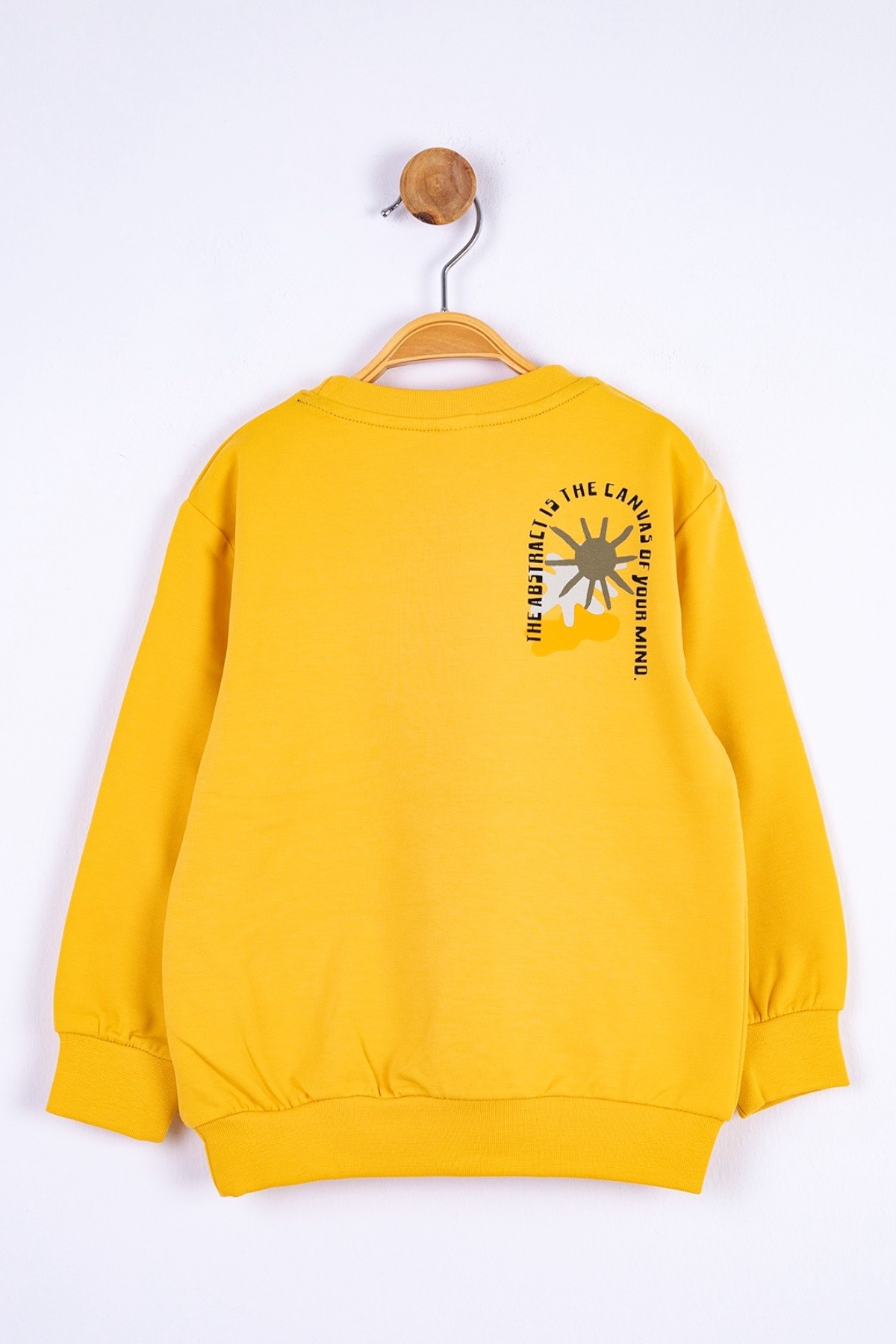 NK Kids Erkek Bebek 9-36 Ay Baskılı Basic Sweatshirt 45625 Hardal