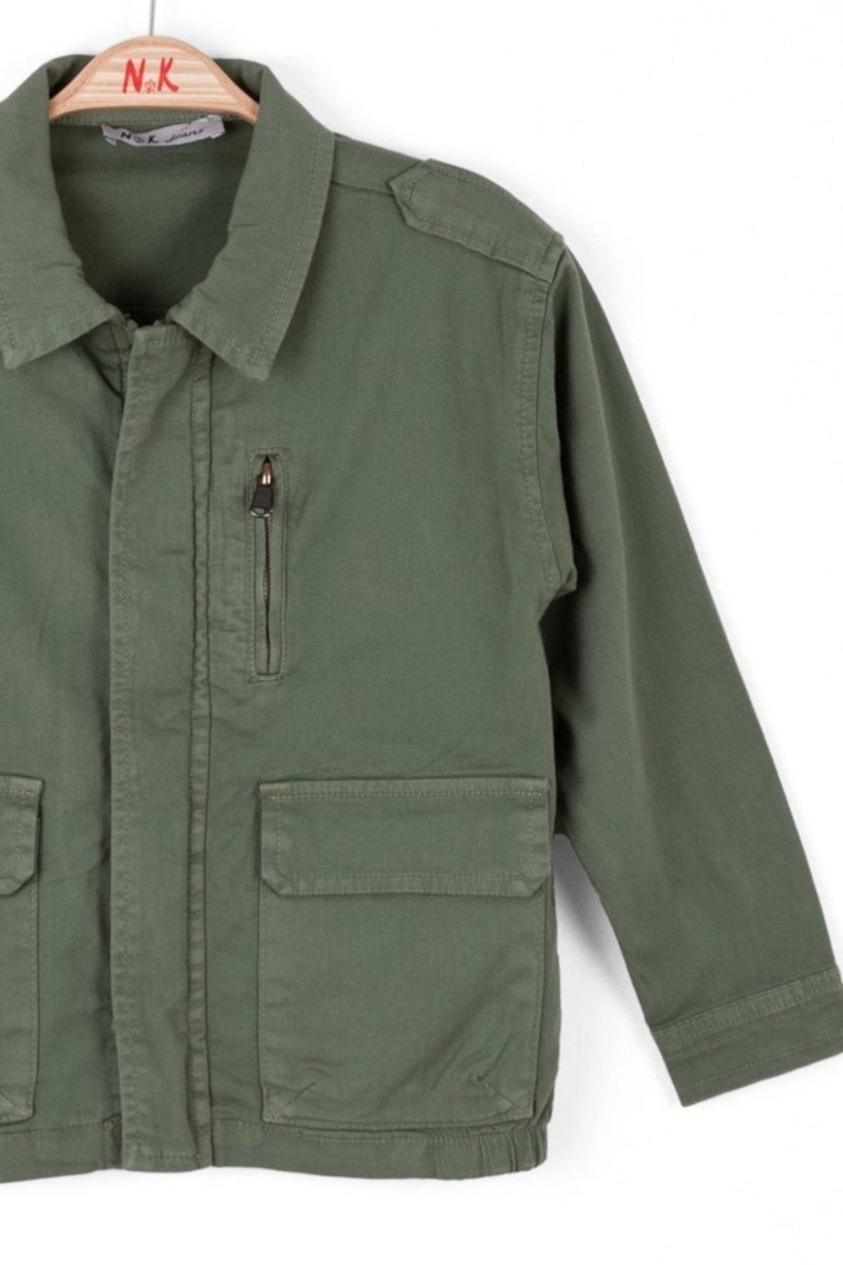 Nk Kids Erkek Çocuk 8-14 Yaş Cepli Mevsimlik Ceket 46703 Haki