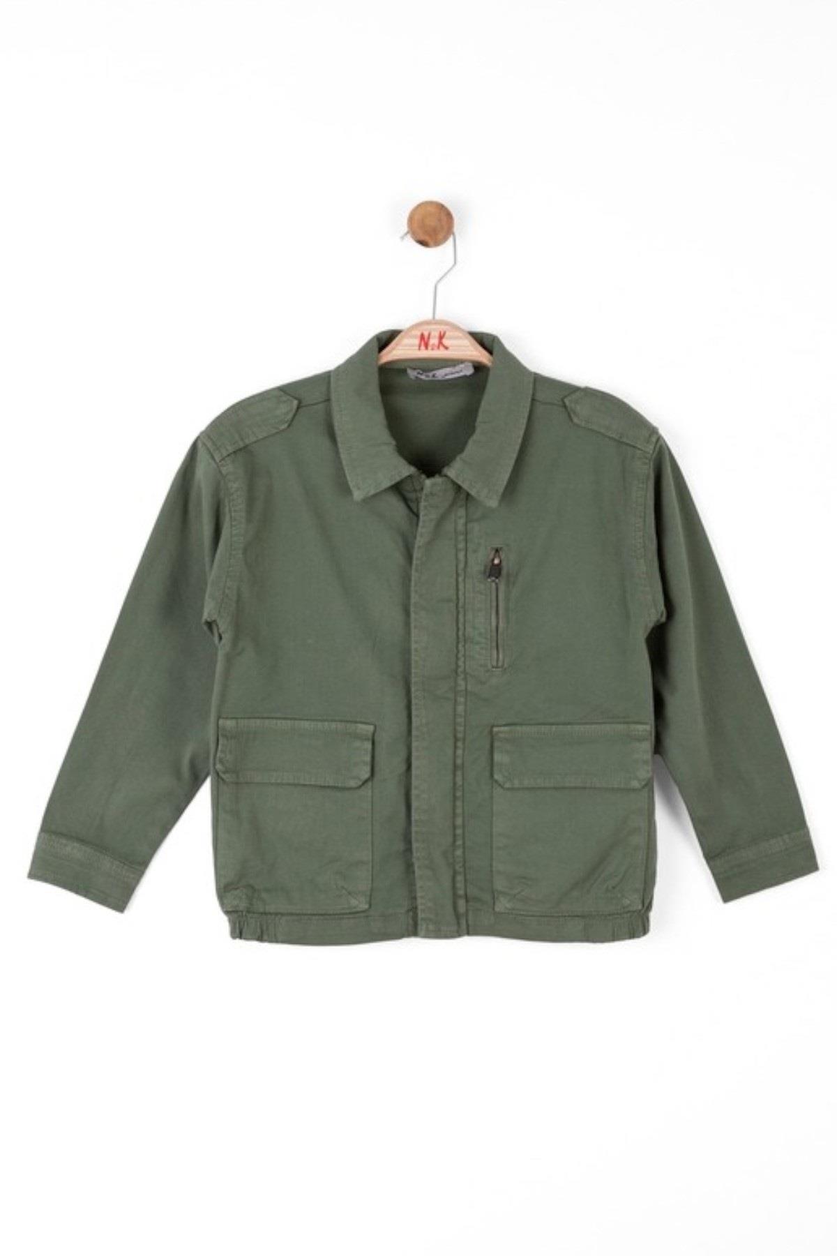 Nk Kids Erkek Çocuk 8-14 Yaş Cepli Mevsimlik Ceket 46703 Haki