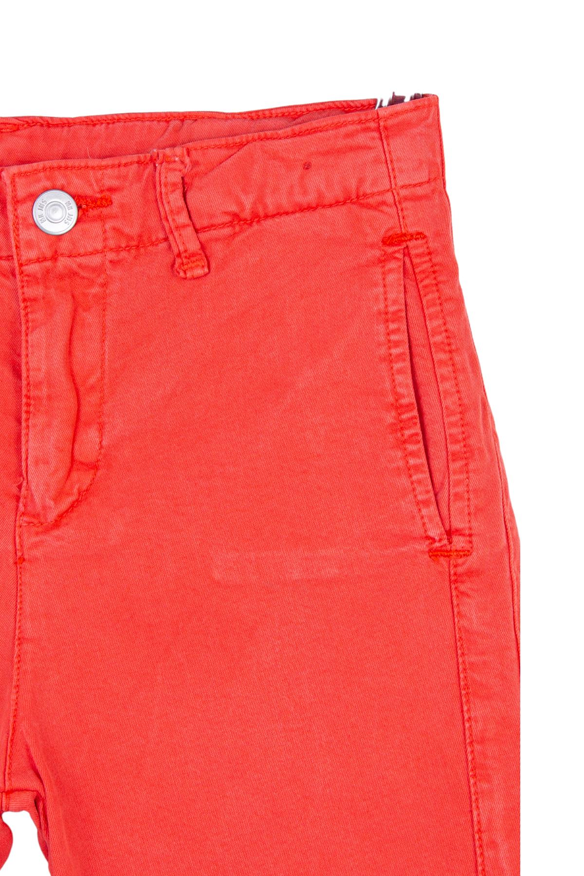 Nk Kids Erkek Çocuk 8-14 Yaş Likralı Yumuşak Denim Şort 64704 Mercan
