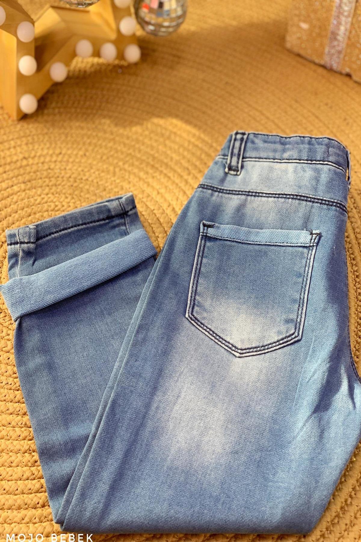 NK Kids Erkek Çocuk Düz Denim Pantolon 64619 Mavi