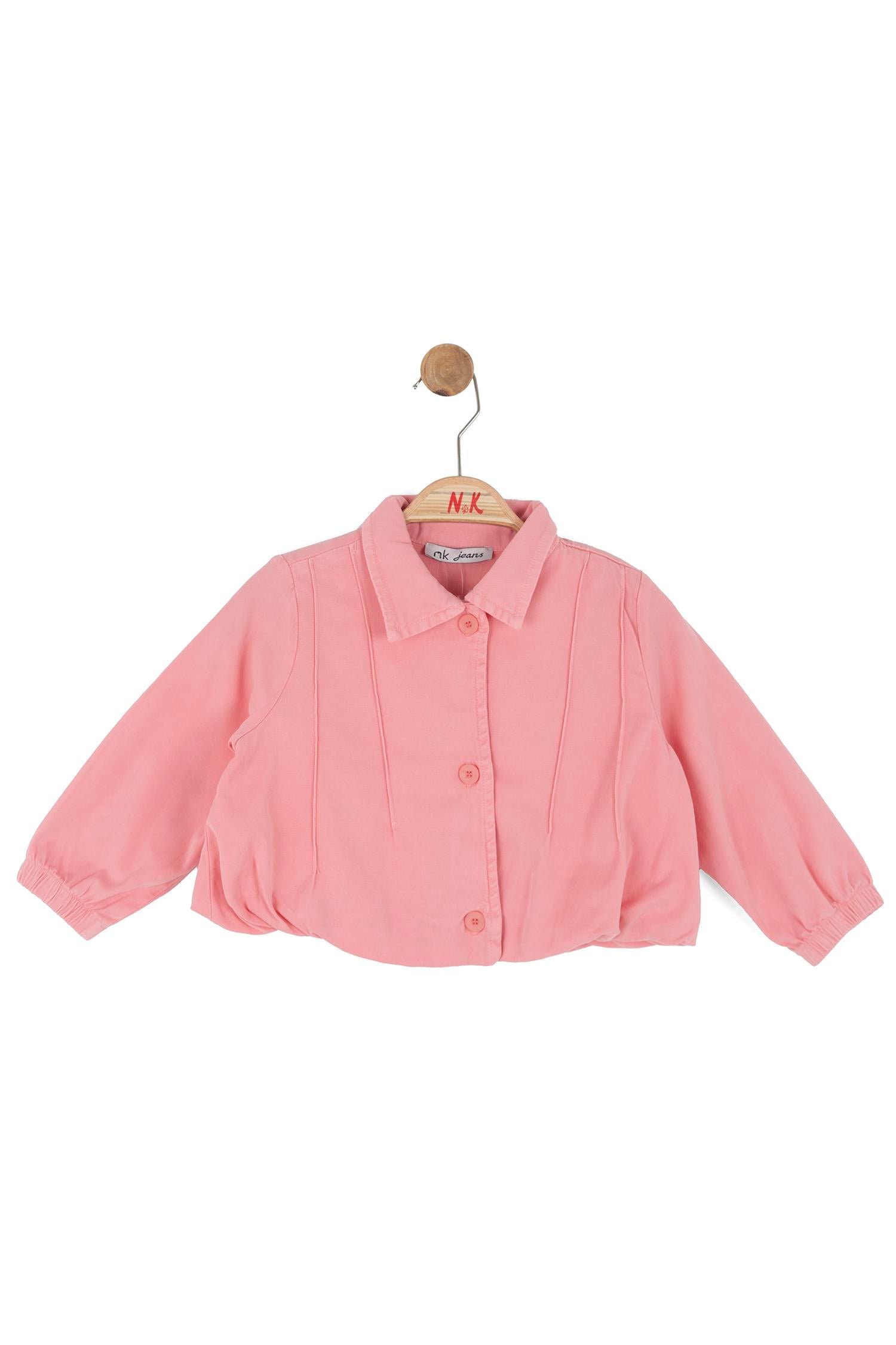 Nk Kids Kız Bebek 1-4 Yaş Çimalı Blommer Ceket Pudra