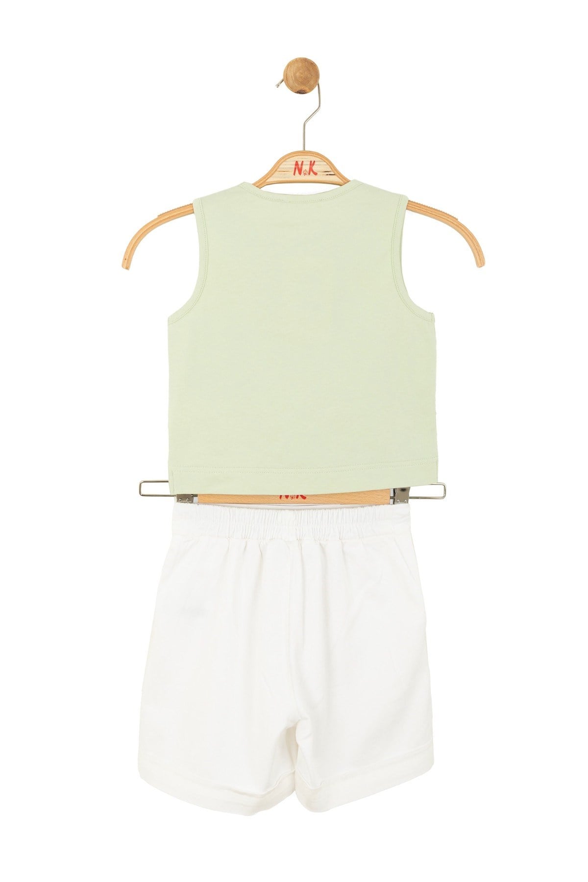 Nk Kids Kız Çocuk 4-8 Yaş Çiçek İşlemeli Şortlu Takım Mint
