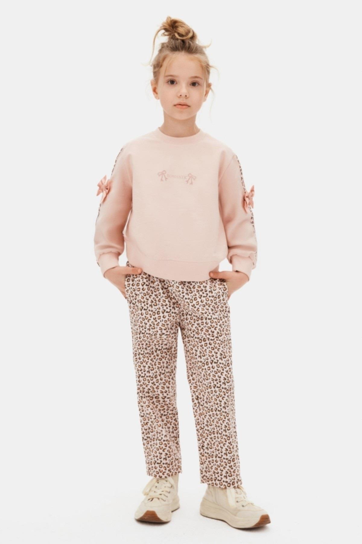 Nk Kids Kız Çocuk 4-8 Yaş Fiyonk Detaylı Sweatshirt Krem