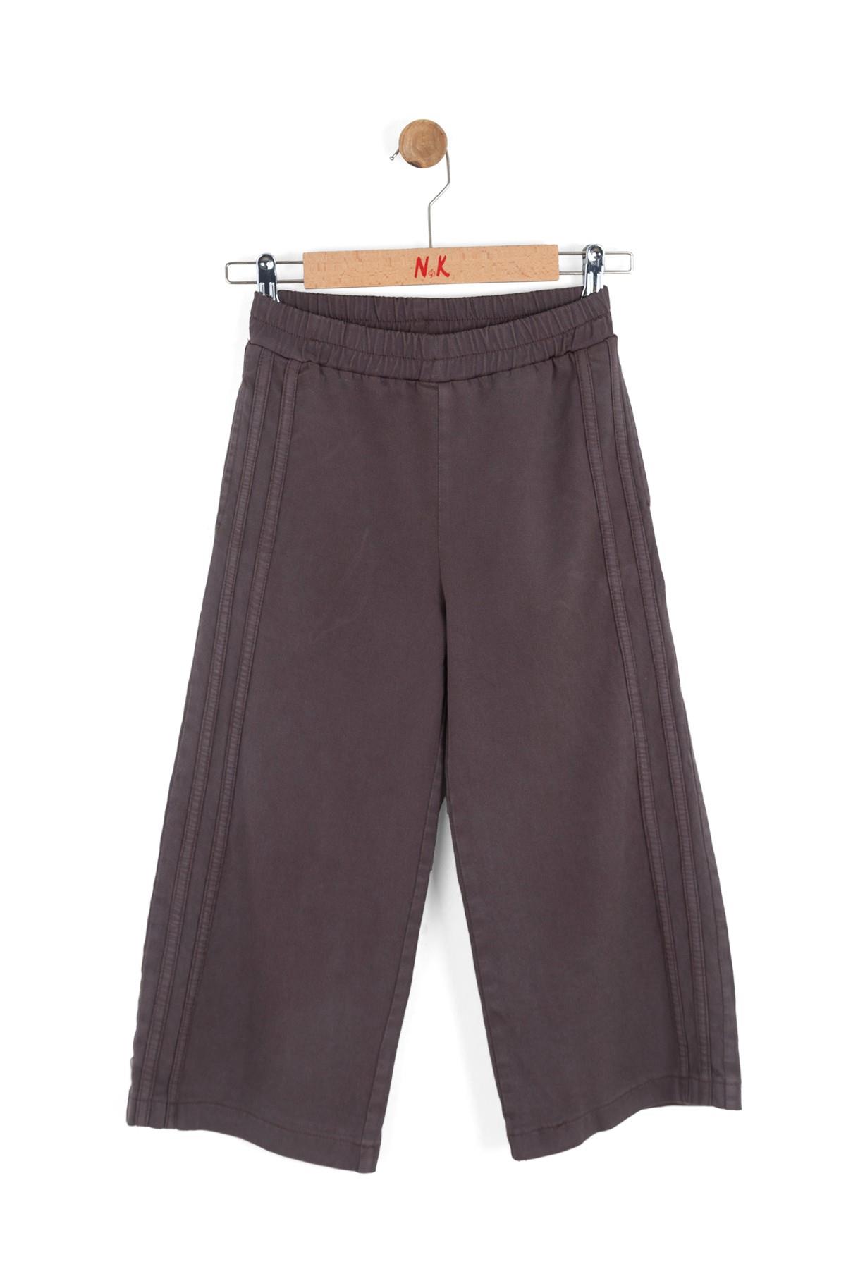 Nk Kids Kız Çocuk 4-8 Yaş Modal Kumaş Palazzo Pantolon Kahverengi