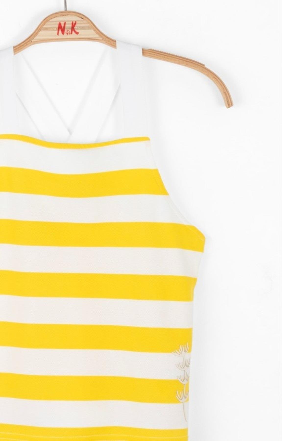 Nk Kids Kız Çocuk 8-14 Yaş Askılı Crop 36411 Sarı