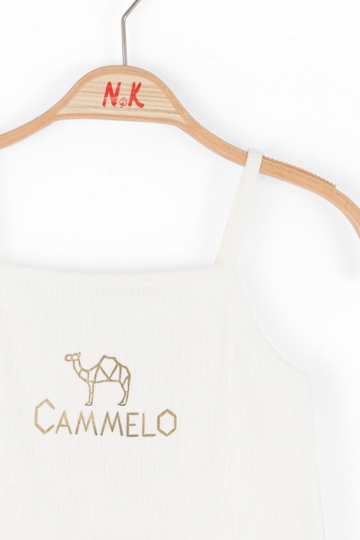 Nk Kids Kız Çocuk 8-14 Yaş Askılı Crop 38306 Krem