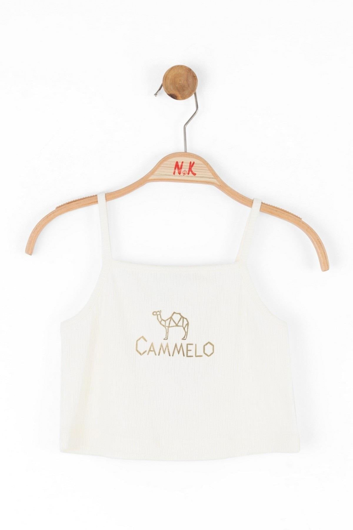 Nk Kids Kız Çocuk 8-14 Yaş Askılı Crop 38306 Krem