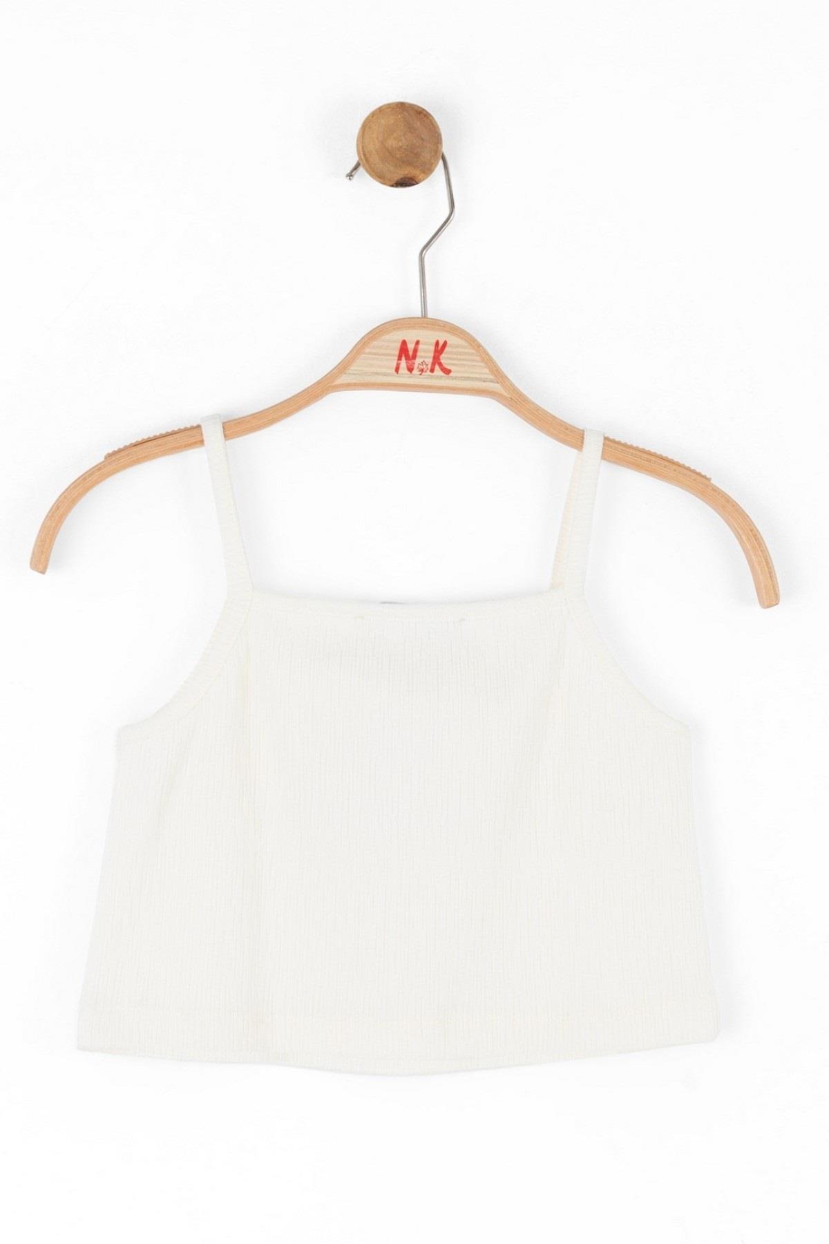 Nk Kids Kız Çocuk 8-14 Yaş Askılı Crop 38306 Krem