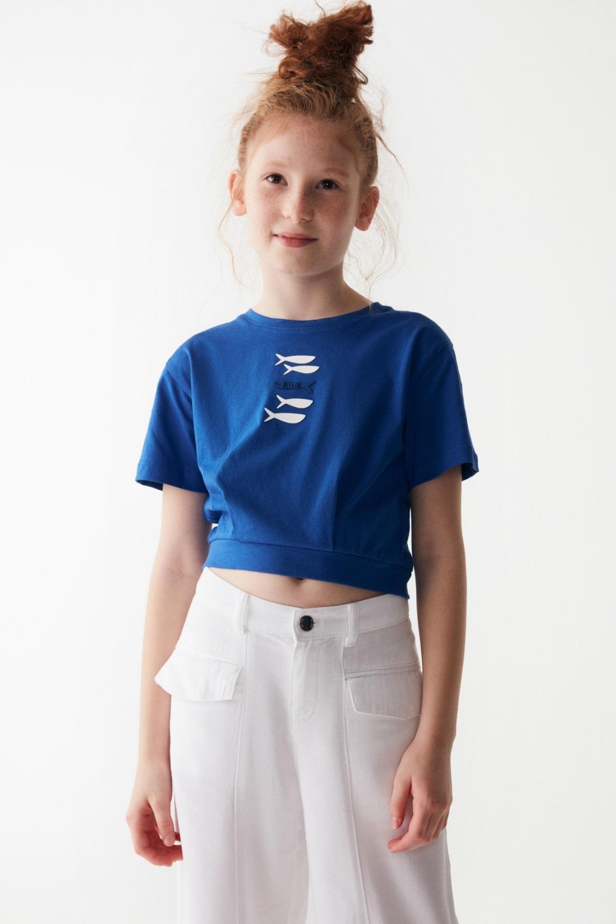 Nk Kids Kız Çocuk 8-14 Yaş Bol Paça Keten Pantolon 56710 Beyaz