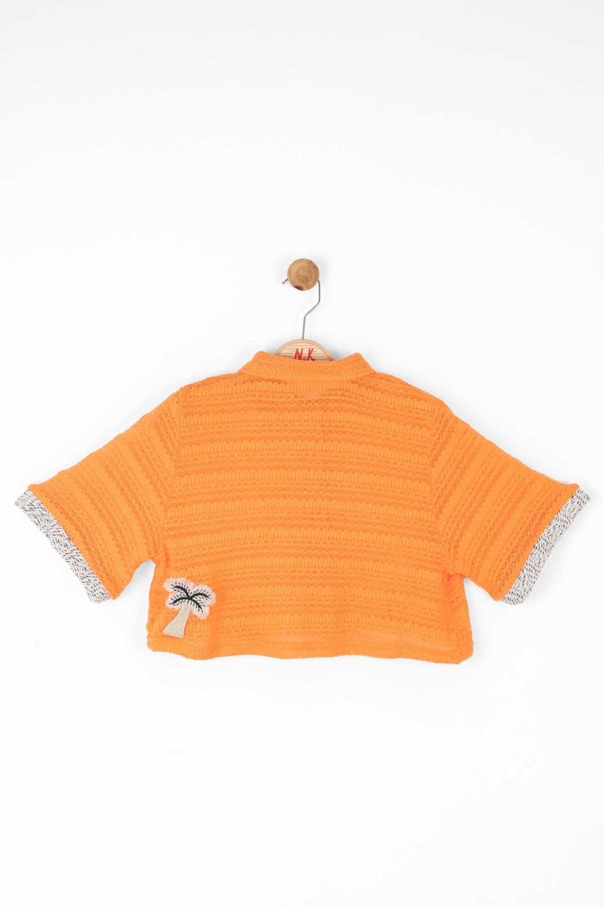 Nk Kids Kız Çocuk 8-14 Yaş Crop Gömlek 36395 Turuncu